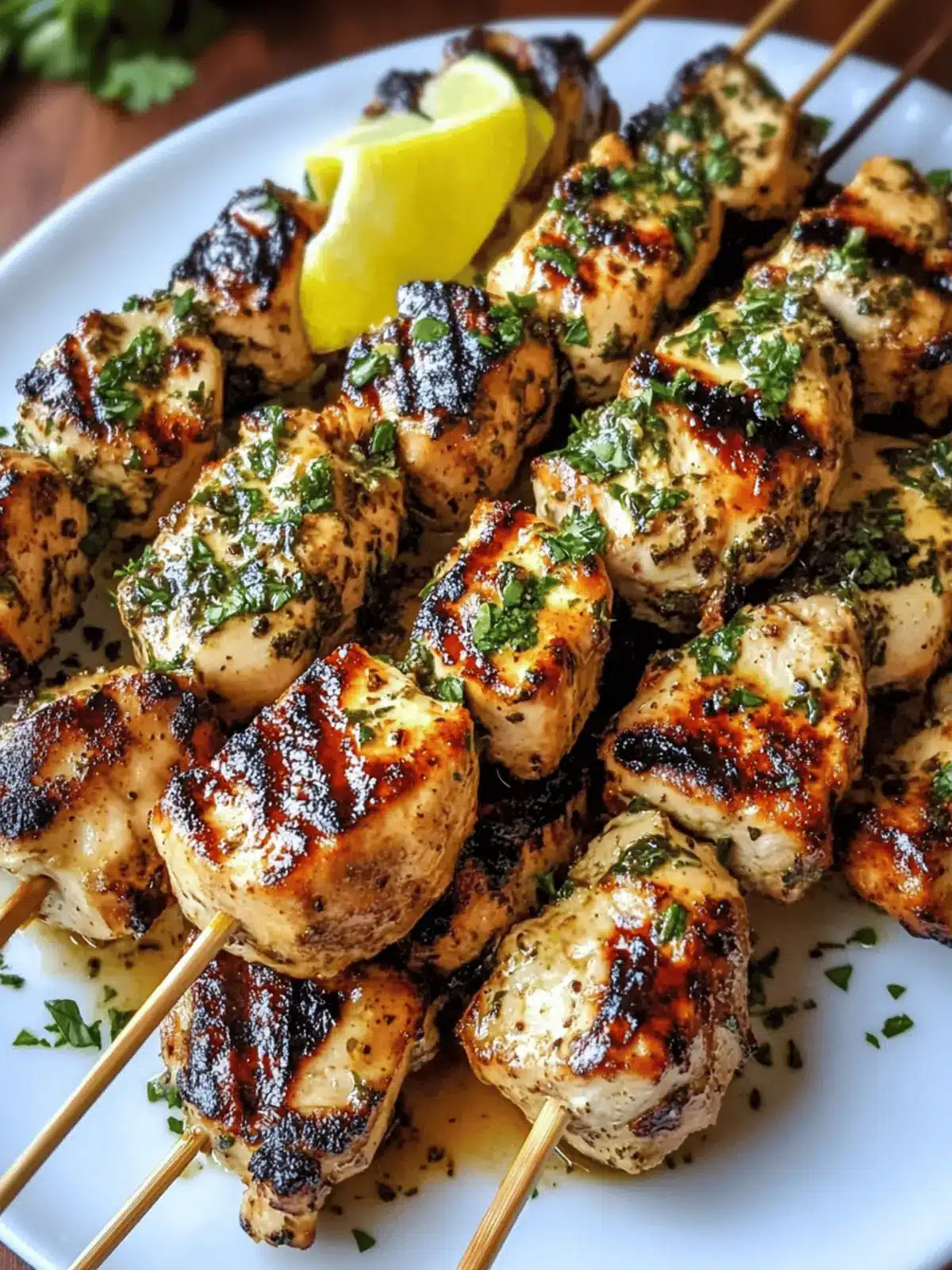 Grilled Cowboy Butter Chicken Skewers