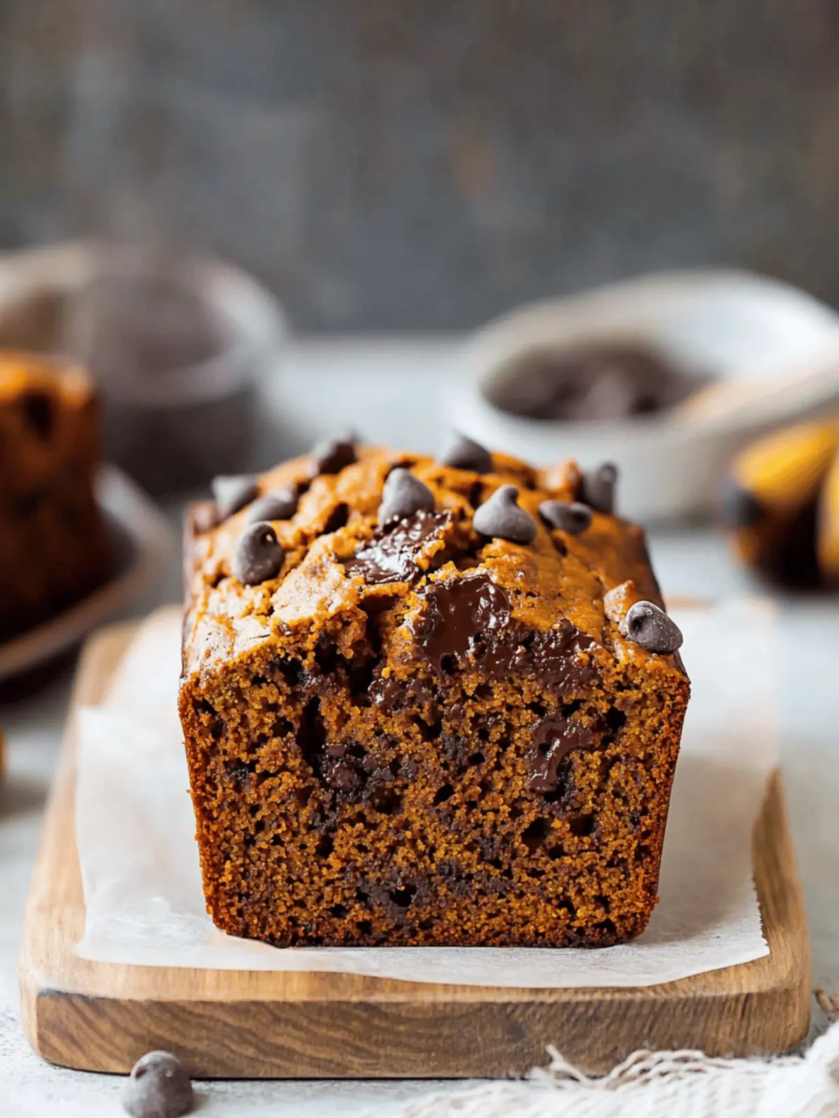 Banana Chocolate Chip Pumpkin Bread