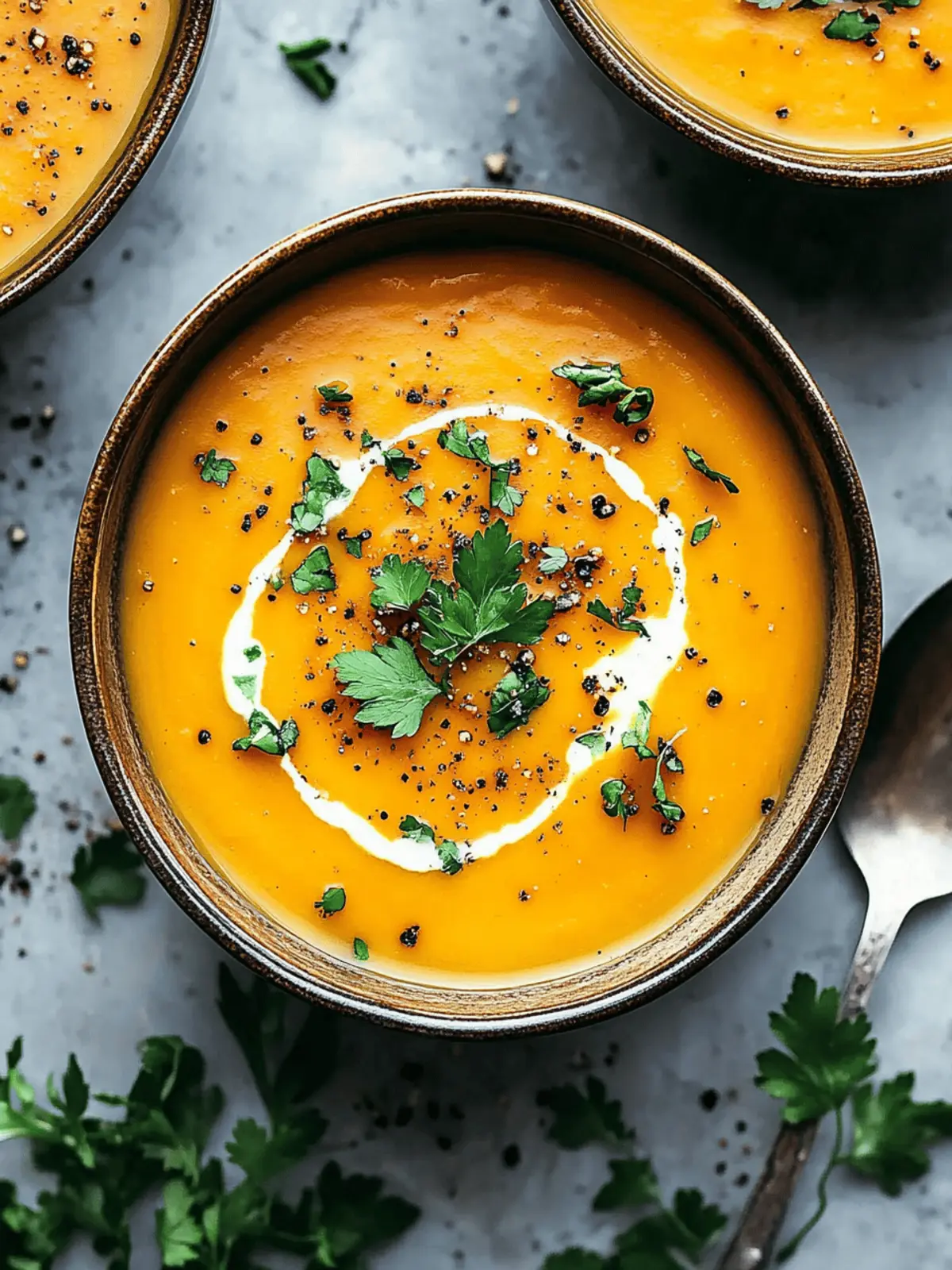 Spicy Butternut Squash and Sweet Potato Soup