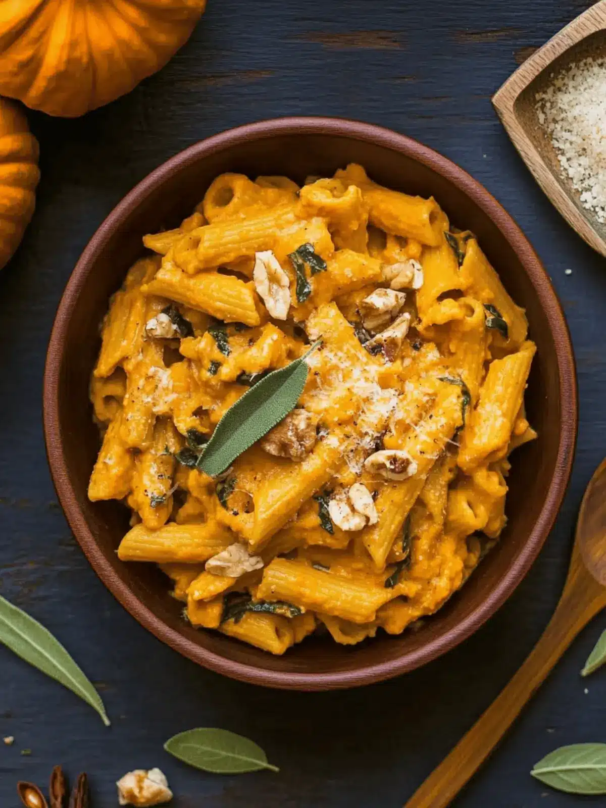 Creamy Pumpkin And Sage Pasta