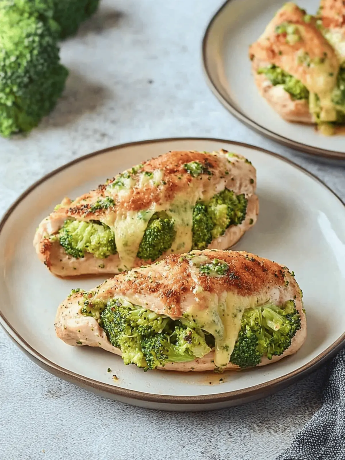 Easy Broccoli Cheddar Stuffed Chicken Breast Recipe