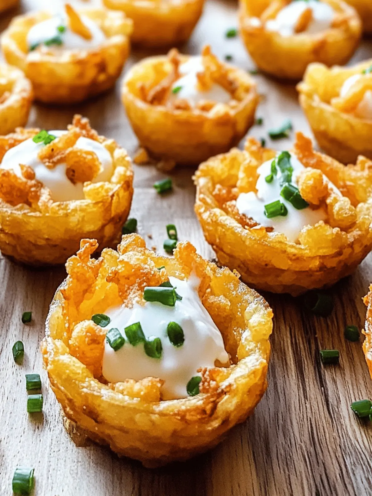 Tater Tot Appetizer Cups