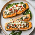 Stuffed Salmon With Spinach & Feta