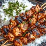 Korean BBQ Chicken Skewers