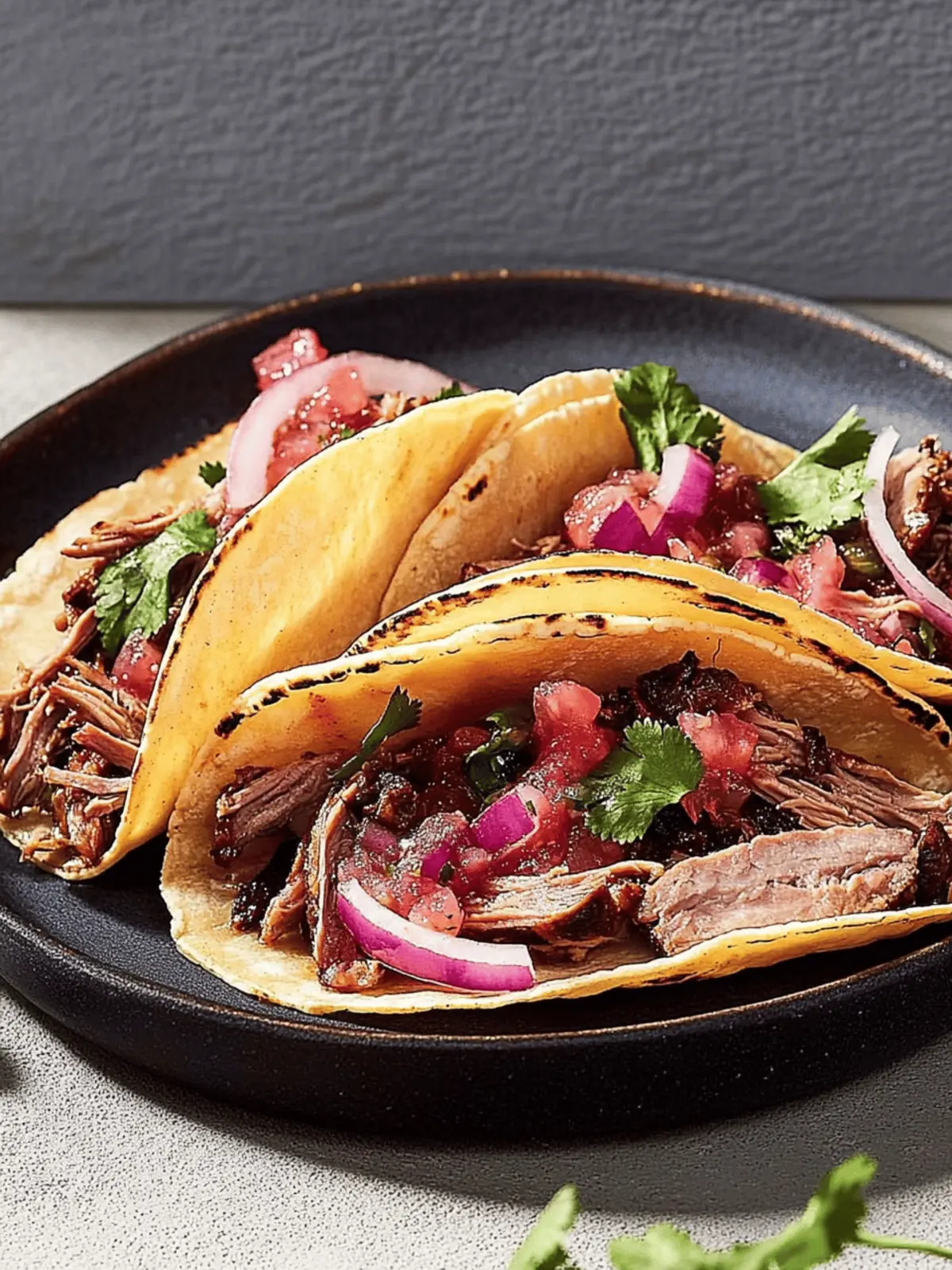 Duck Carnitas Tacos with Salsa Macha: A Flavor Explosion! 2 Duck Carnitas Tacos With Salsa Macha