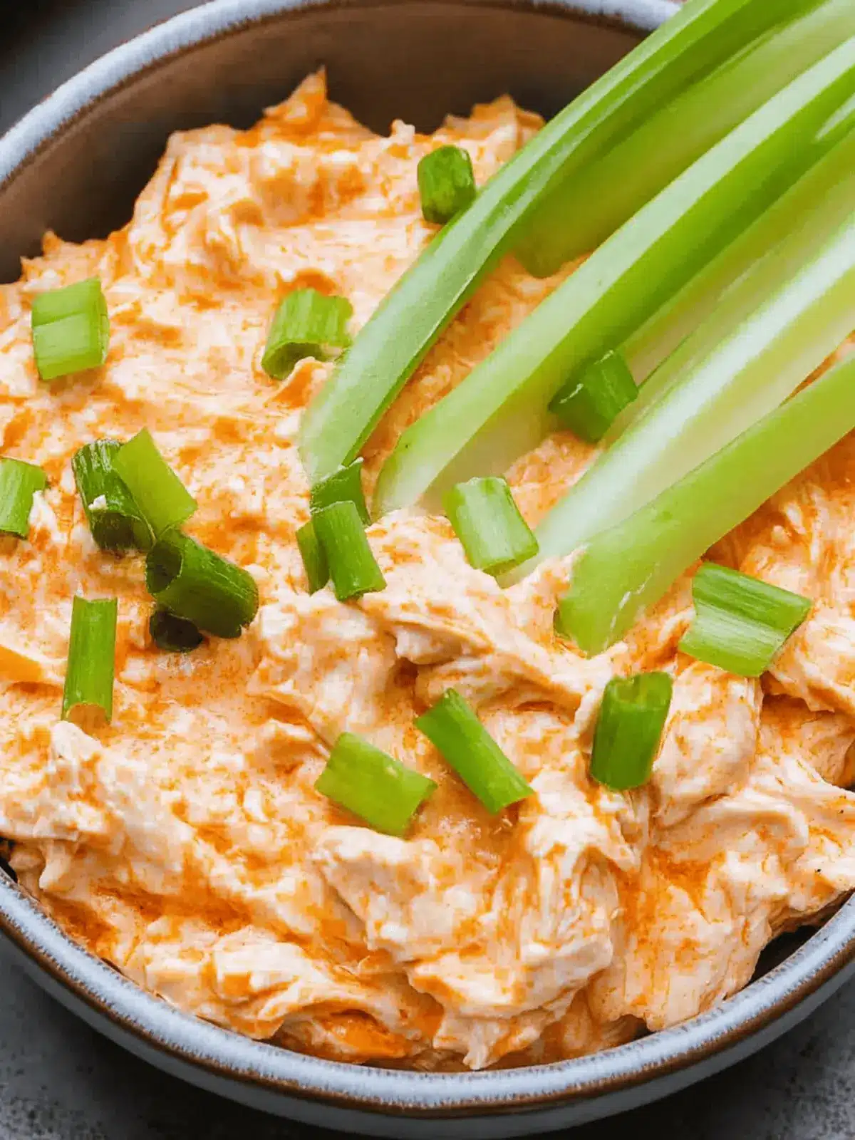 High Protein Buffalo Chicken Dip