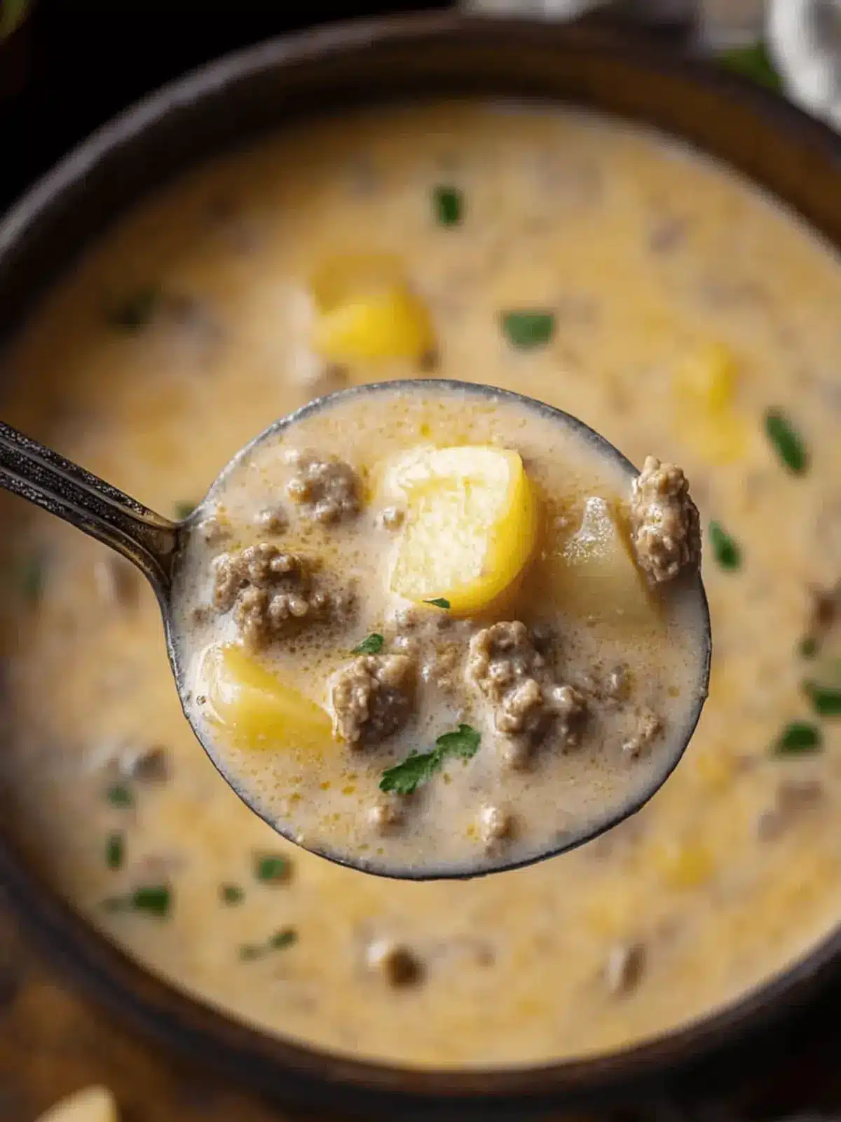 Cheesy Beef and Potato Soup – Comfort in Every Spoonful 4 Cheesy Beef and Potato Soup