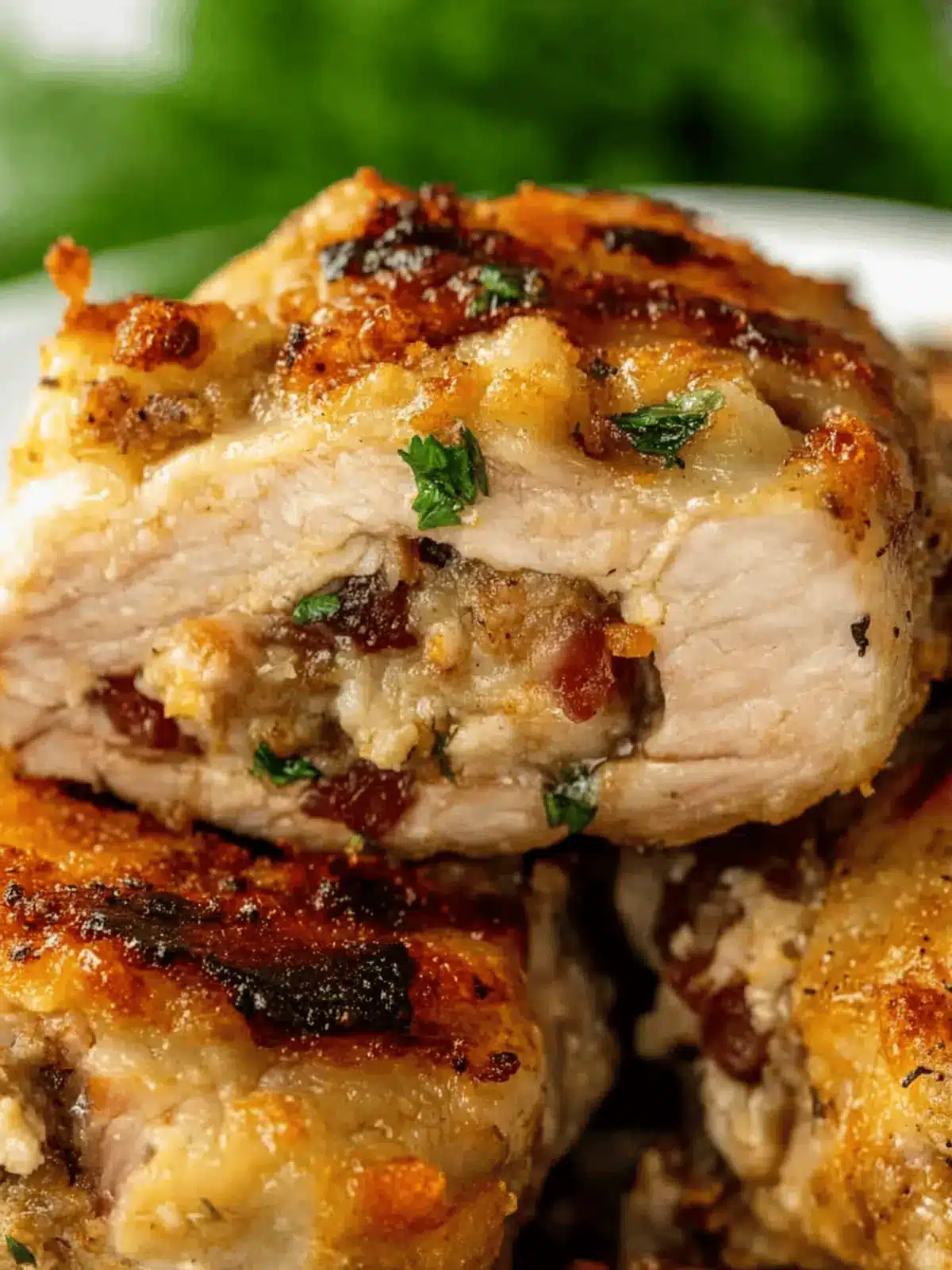 Baked Stuffed Pork Chops