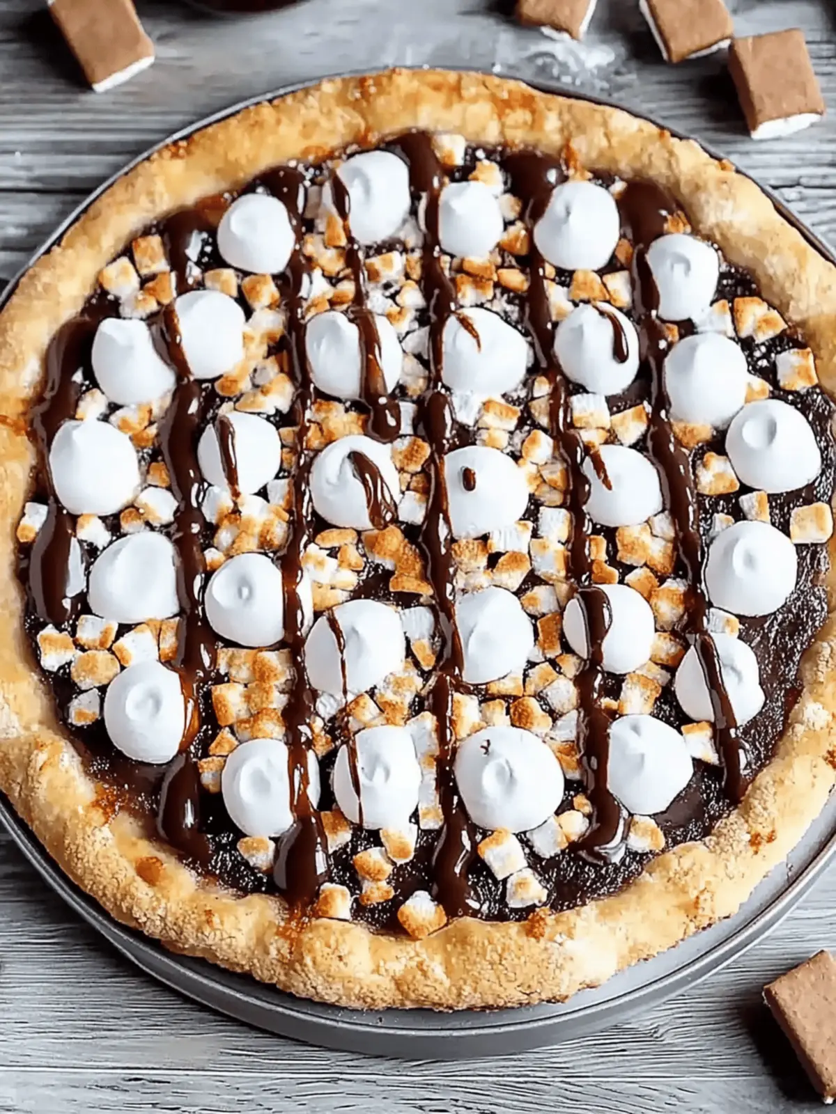 Sweet S’mores Pizza: Your Family's New Favorite Dessert Delight 3 Sweet S’mores Pizza
