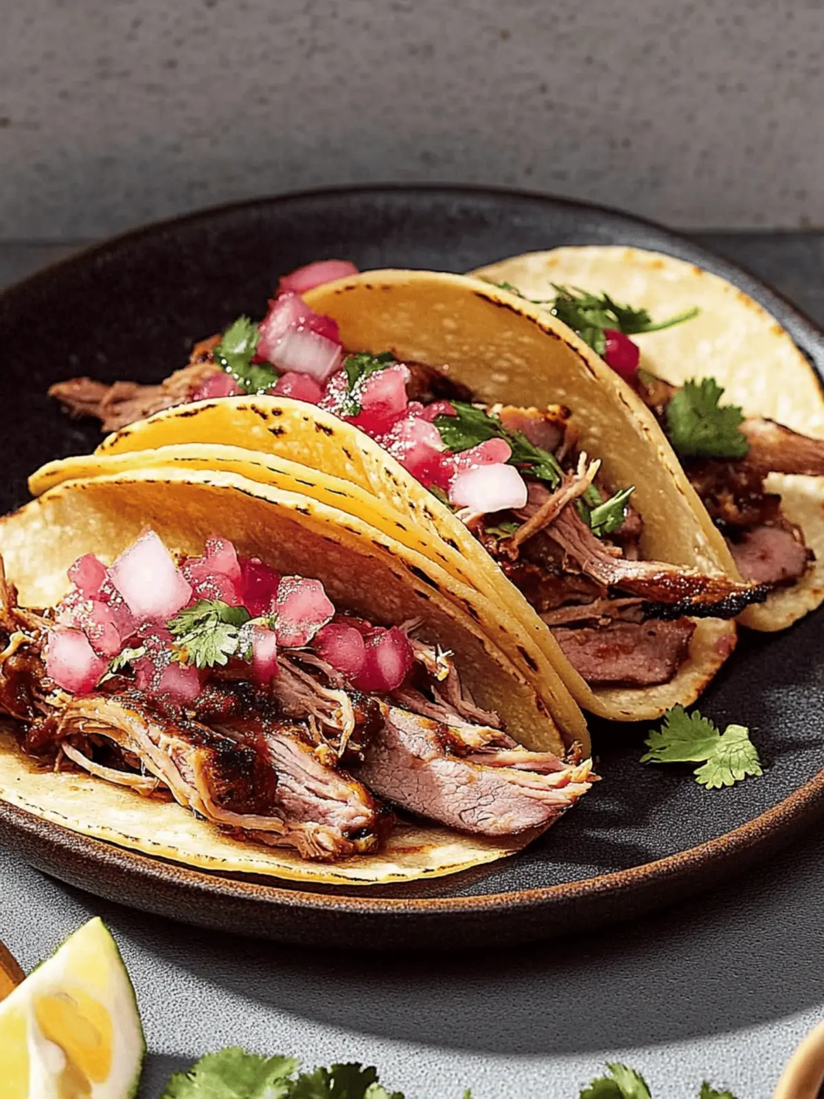 Duck Carnitas Tacos with Salsa Macha: A Flavor Explosion! 4 Duck Carnitas Tacos With Salsa Macha