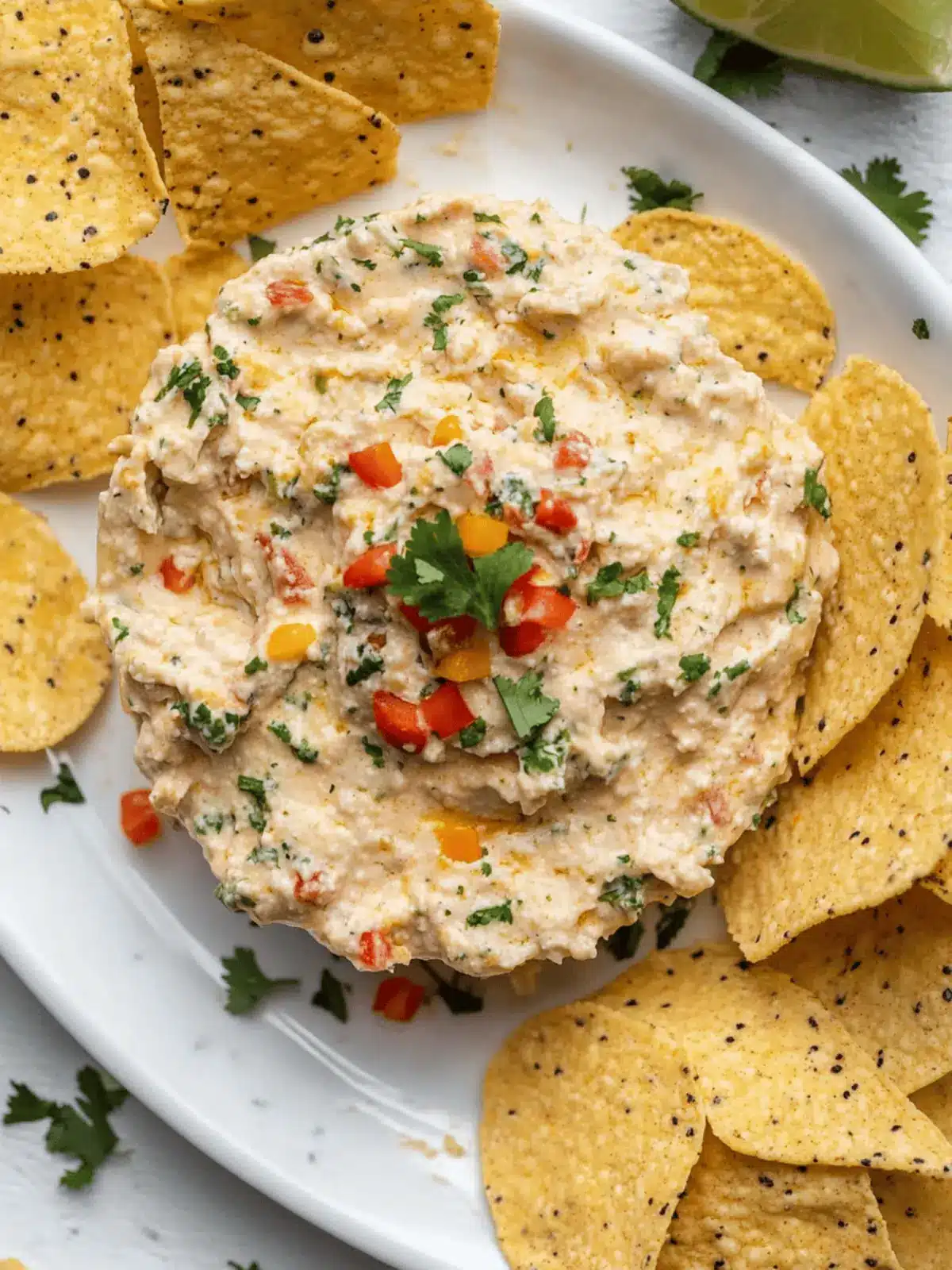 Creamy Chilled Queso Dip