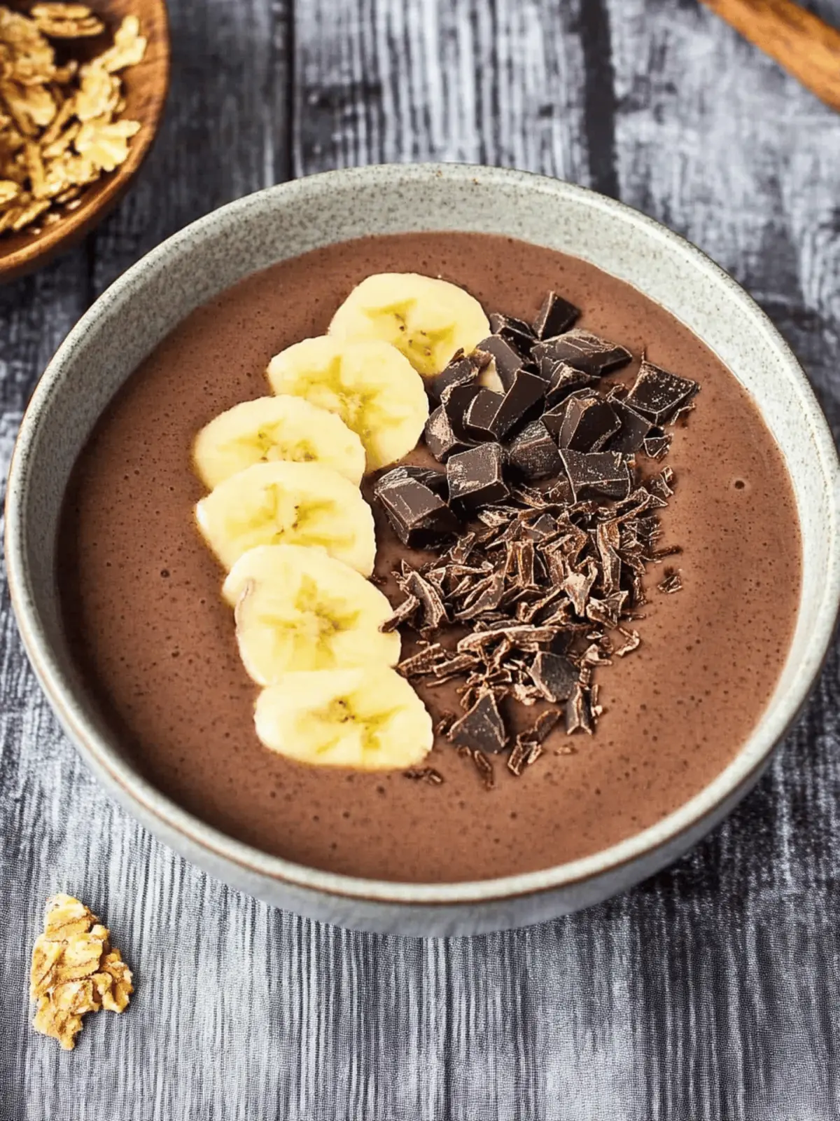 Chocolate Peanut Butter Smoothie Bowl