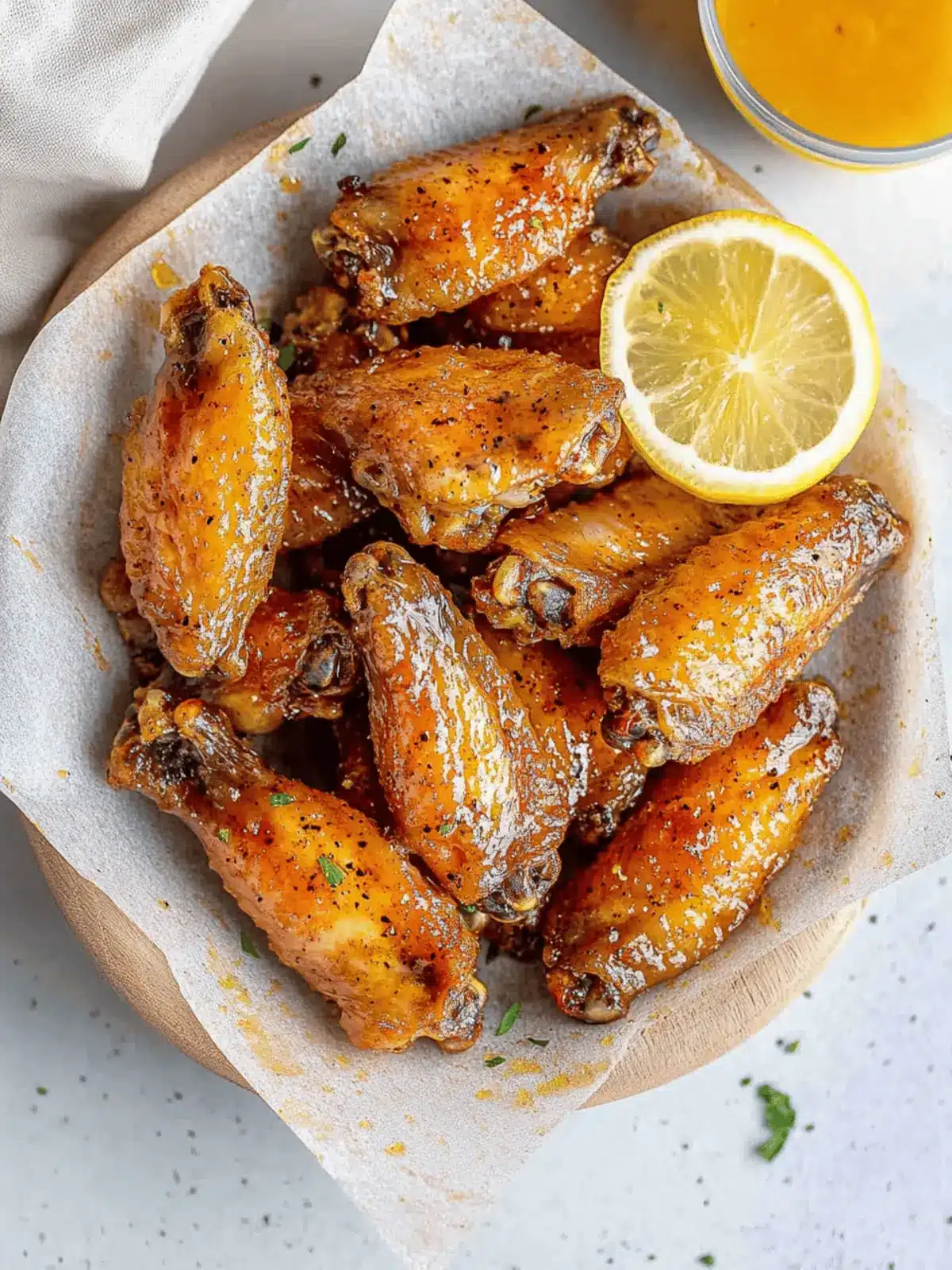Honey Lemon Pepper Wings