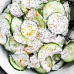 Cucumber Everything Bagel Salad