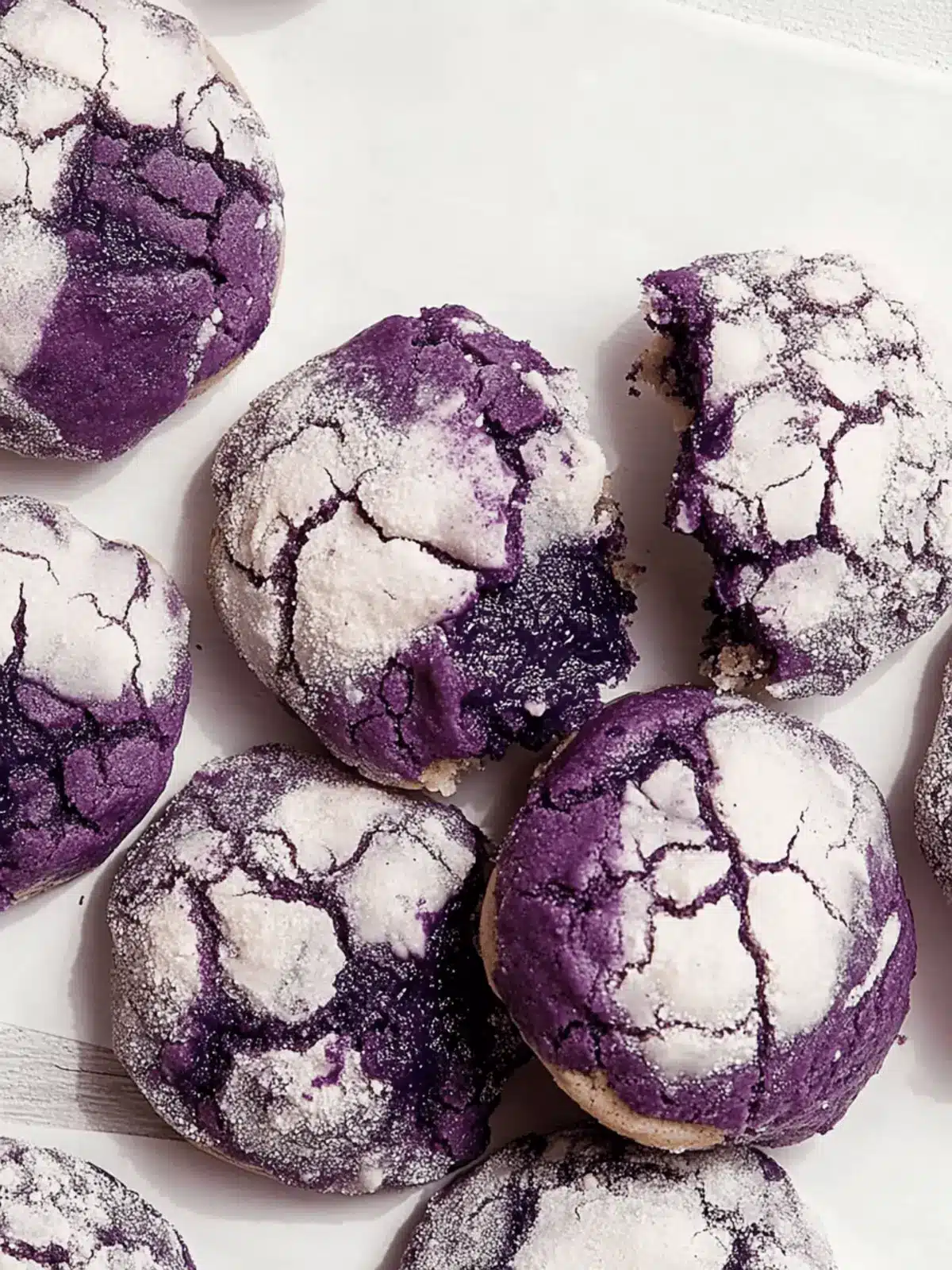 Ube Crinkle Cookies: Irresistibly Chewy and Vibrantly Sweet 3 Ube Crinkle Cookies