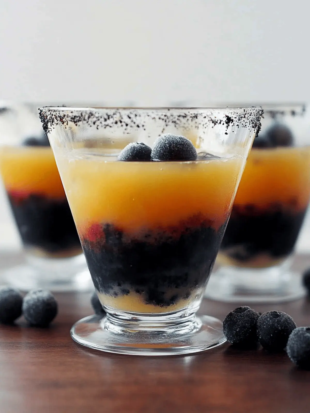 Spooktacular Black + Orange Rum Punch for Halloween Fun 2 Black + Orange Rum Punch