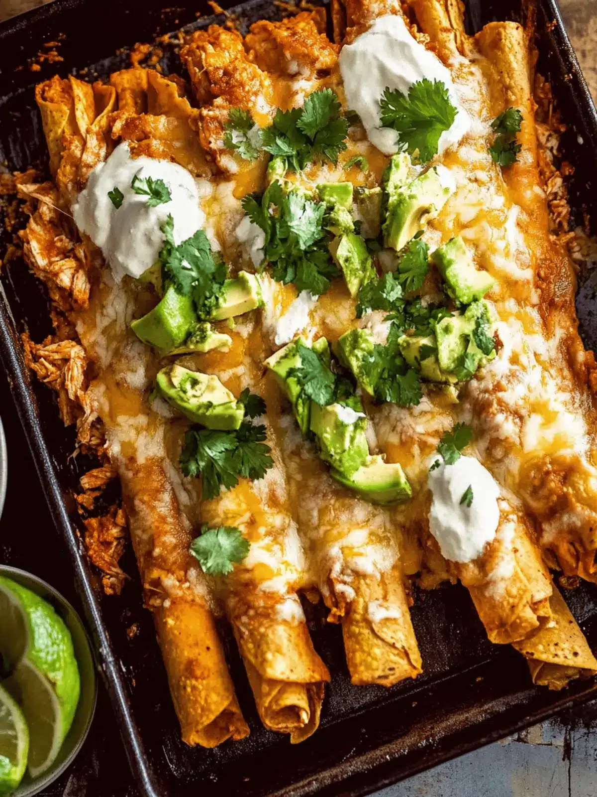 Baked Cheesy Cuban Chicken Taquitos for a Flavorful Feast 5 Baked Cheesy Cuban Chicken Taquitos