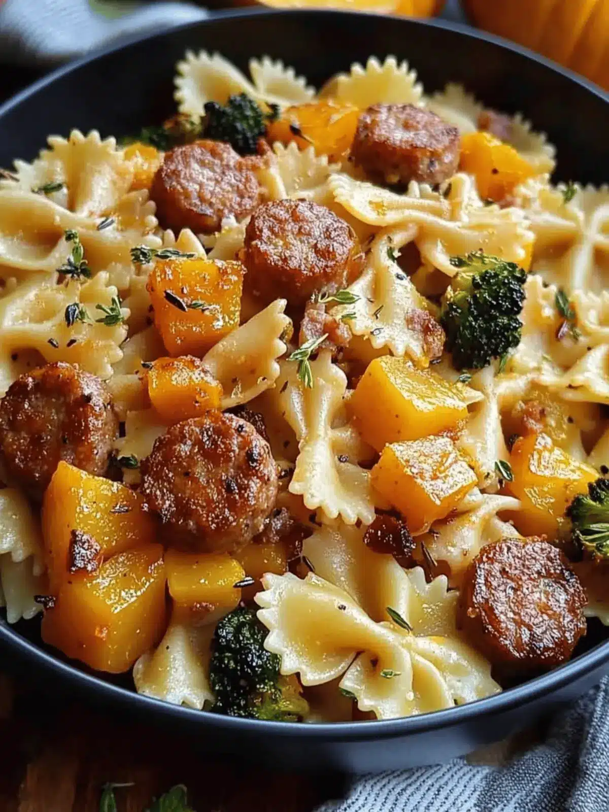 Autumn Sausage Pasta Squash