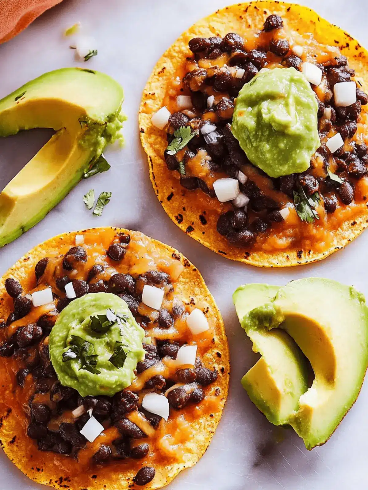Black Bean Tostadas