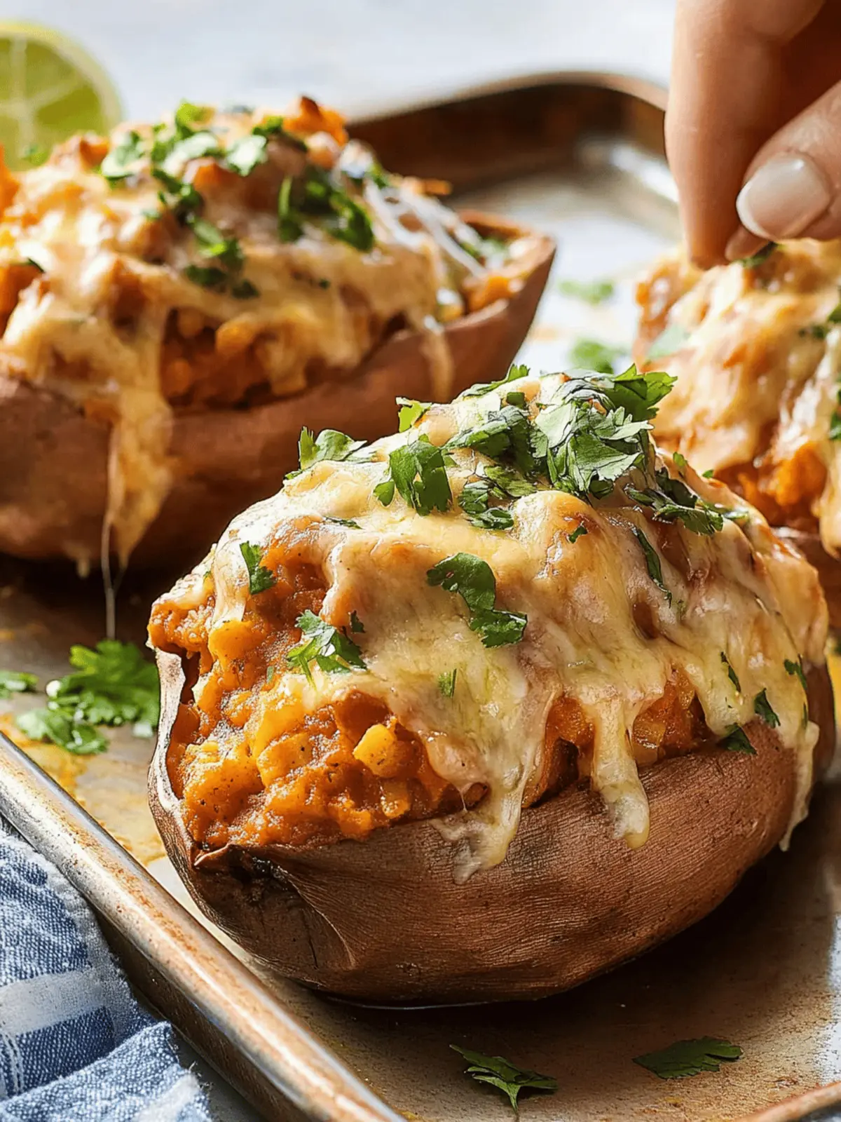 Enchilada Stuffed Sweet Potatoes