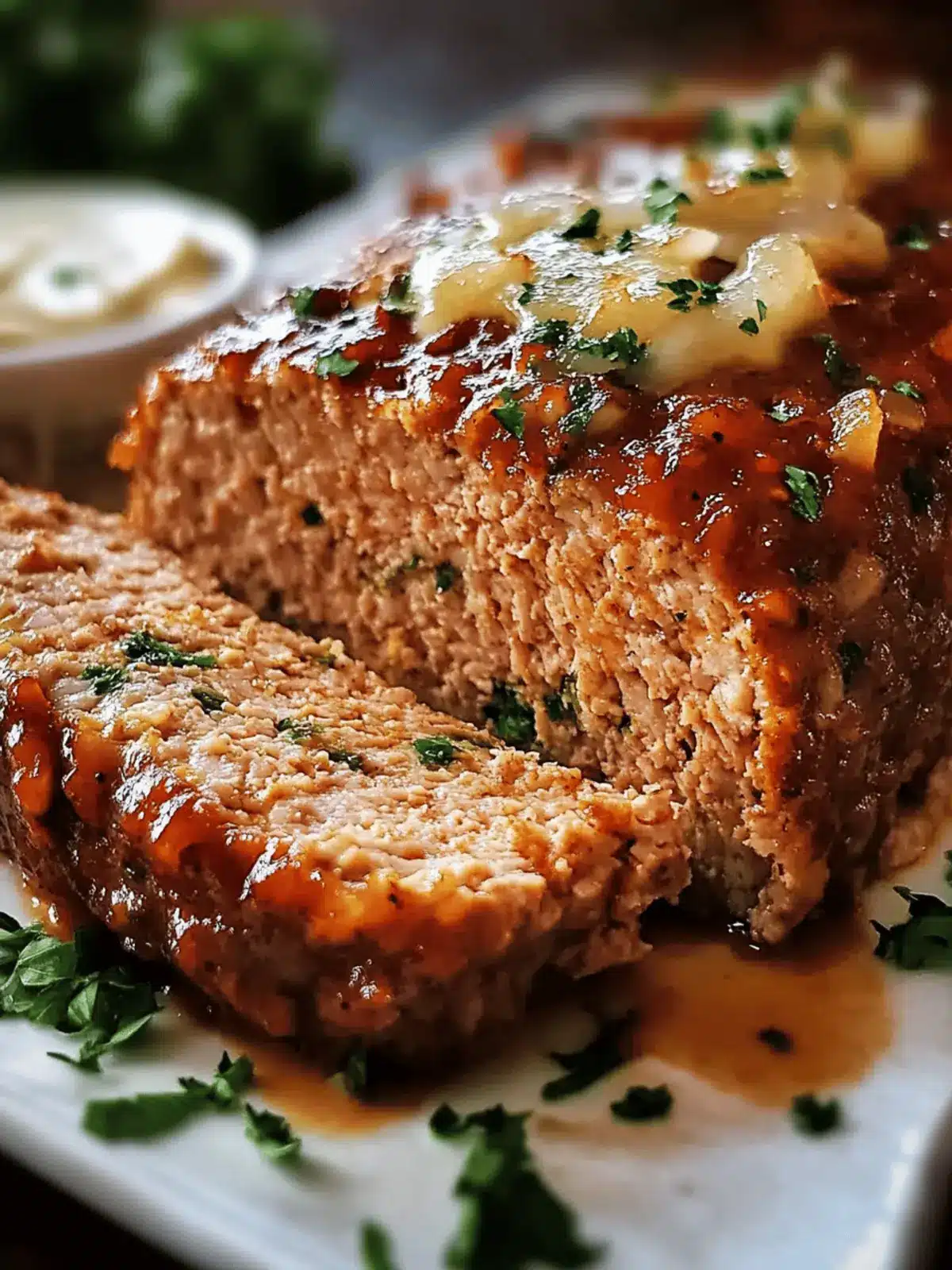 Garlic Butter Turkey Meatloaf