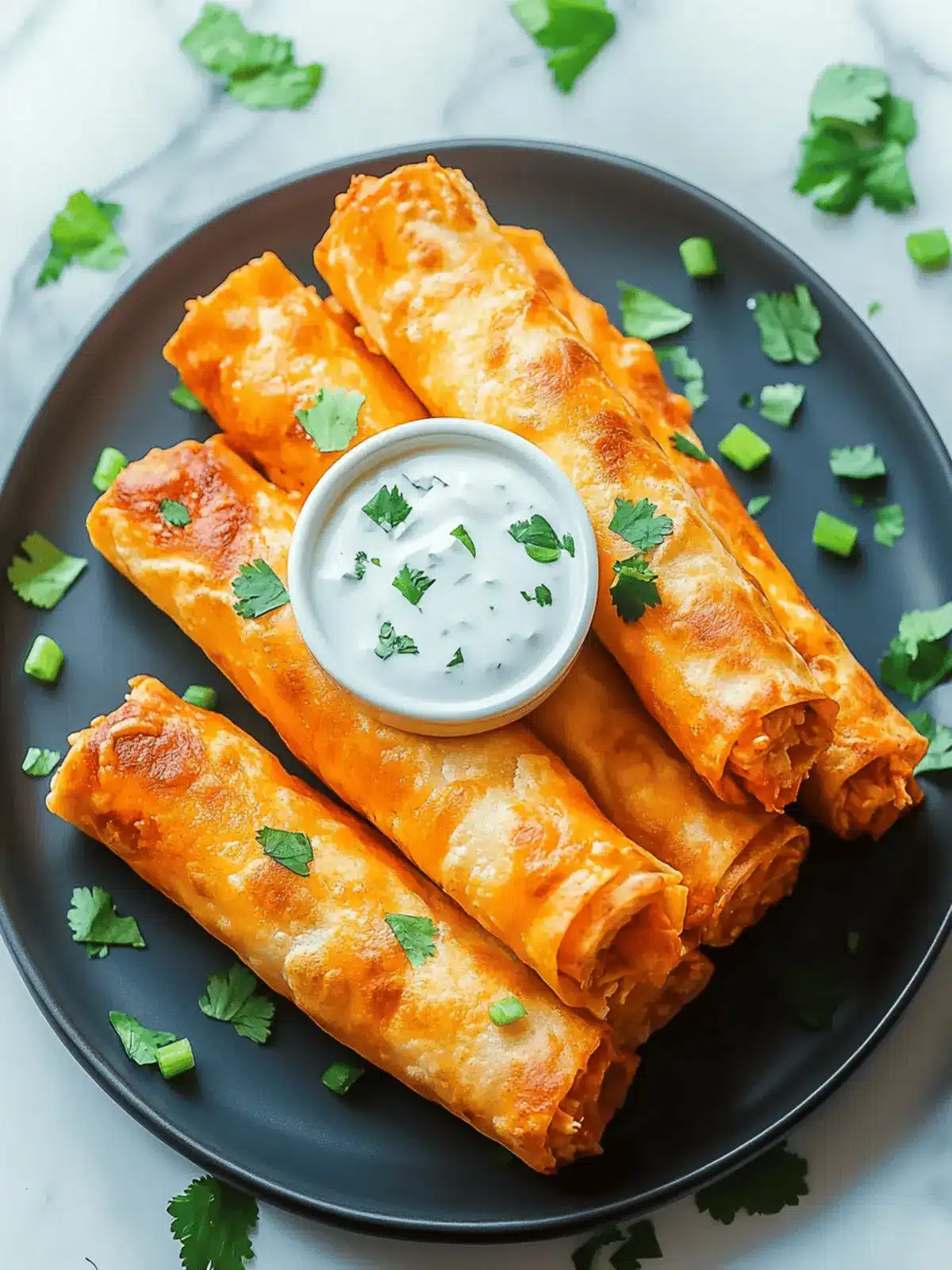 Buffalo Chicken Taquitos
