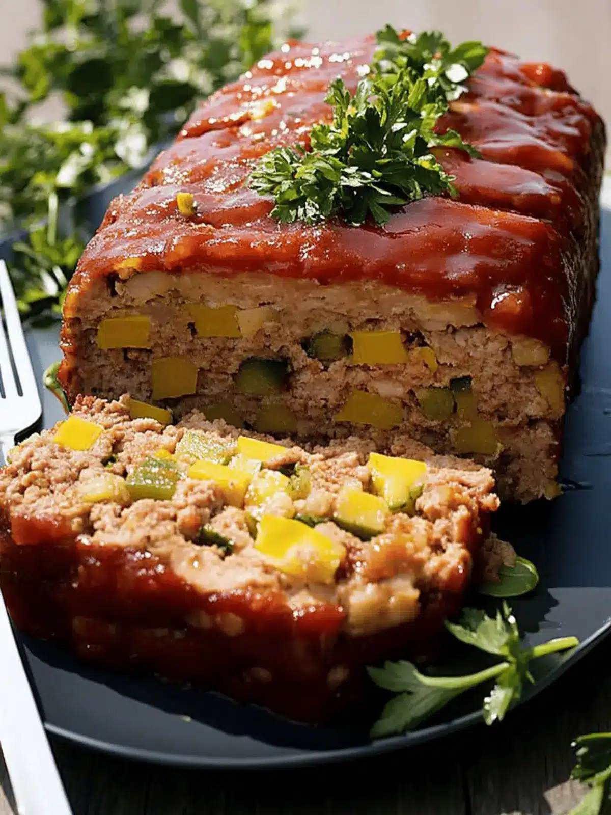 Ground Turkey Meatloaf With Stuffing