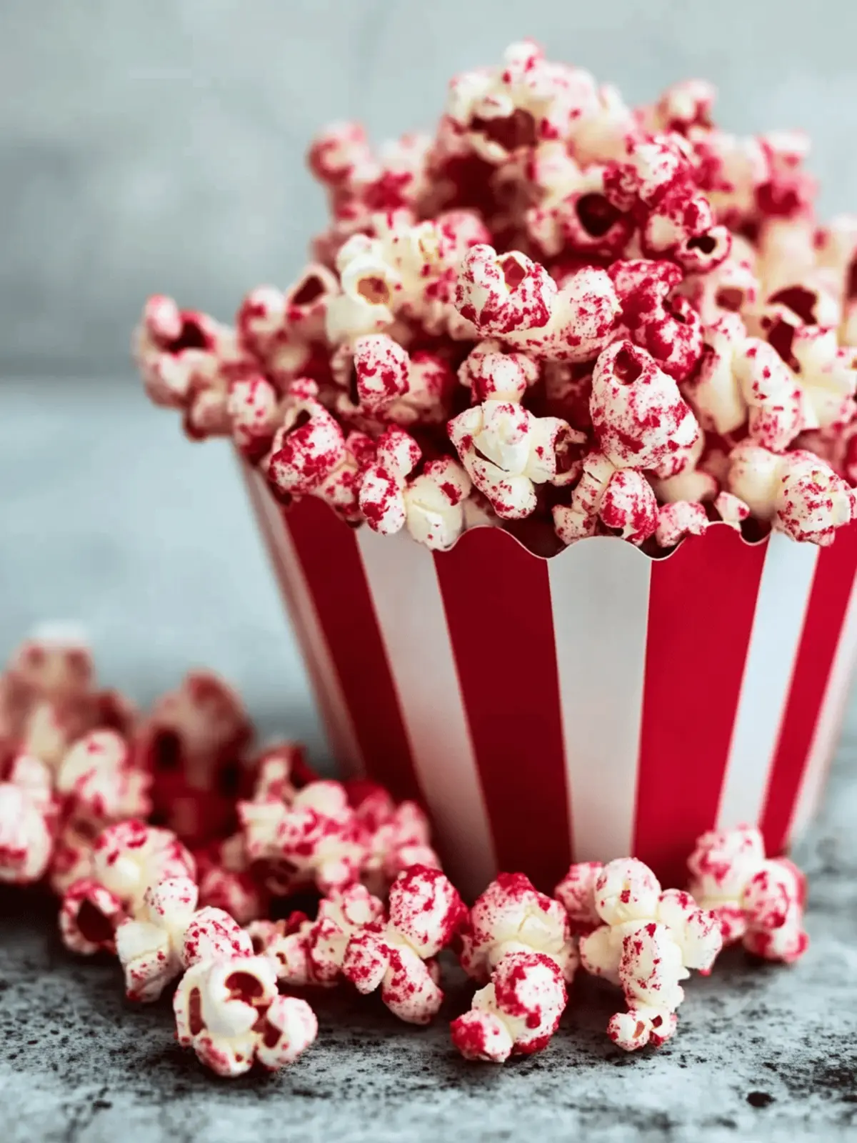 Bloody Red Velvet Popcorn
