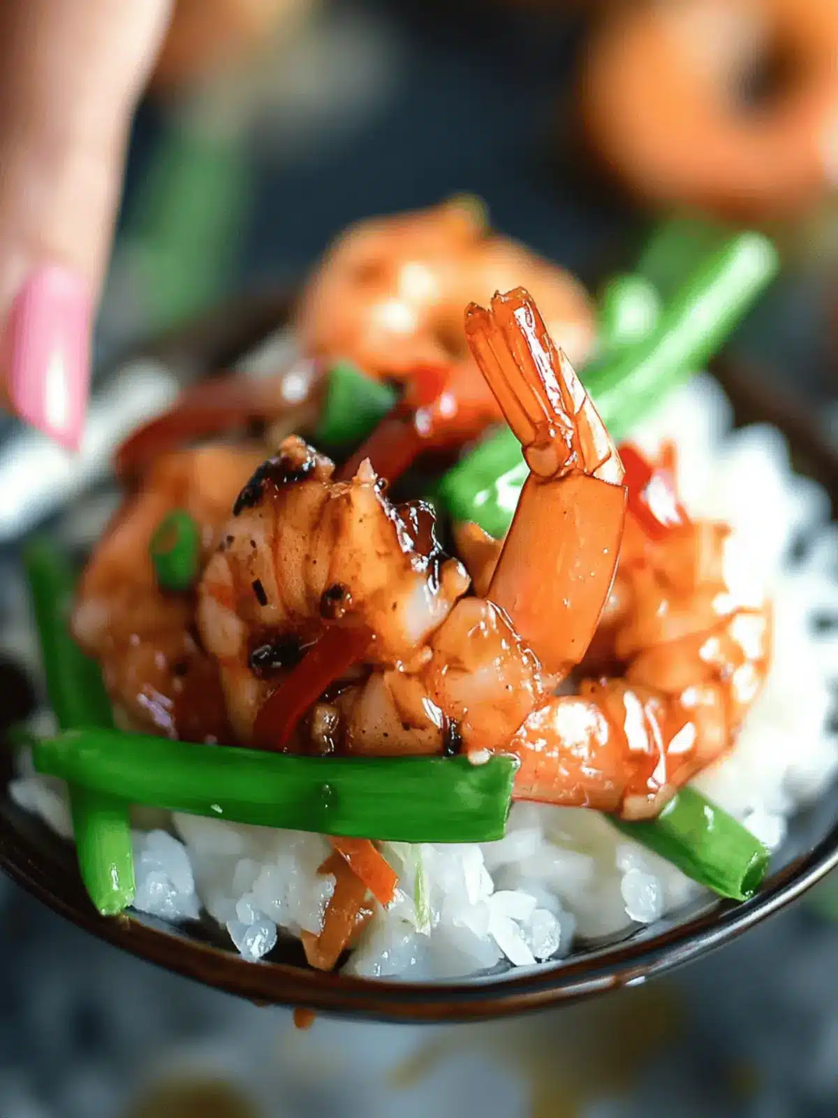 Honey Garlic Shrimp Bowls