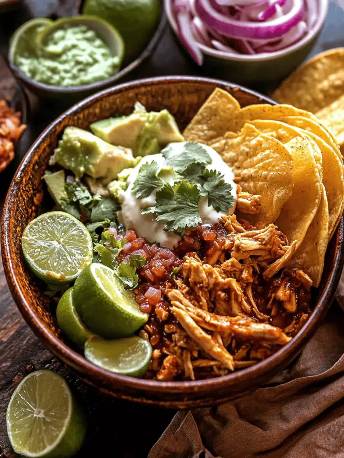Crockpot Salsa Verde Chicken Tortilla Bowl for Easy Weeknight Wins 2 Crockpot Salsa Verde Chicken Tortilla Bowl