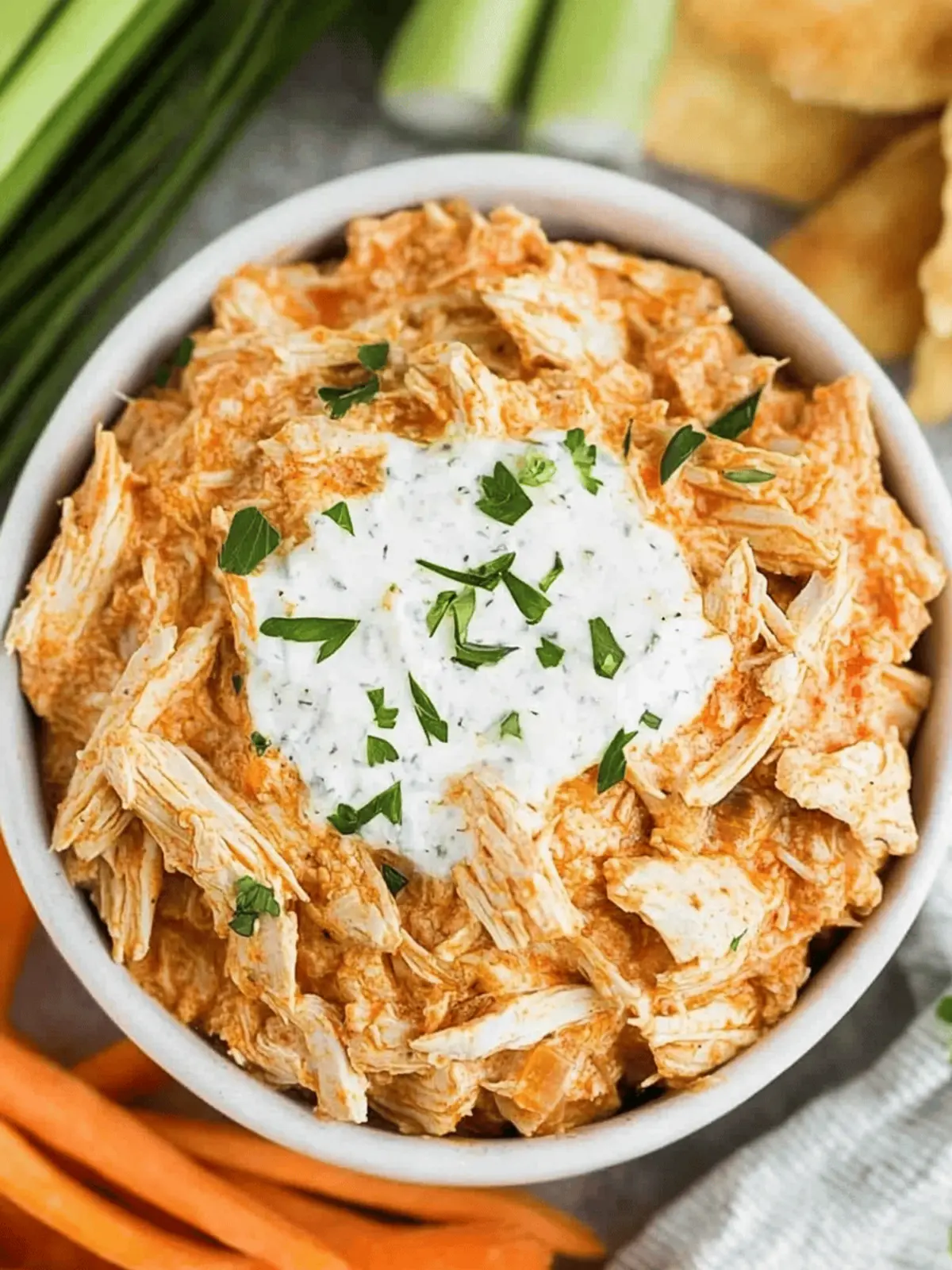 Dairy Free Buffalo Chicken Dip