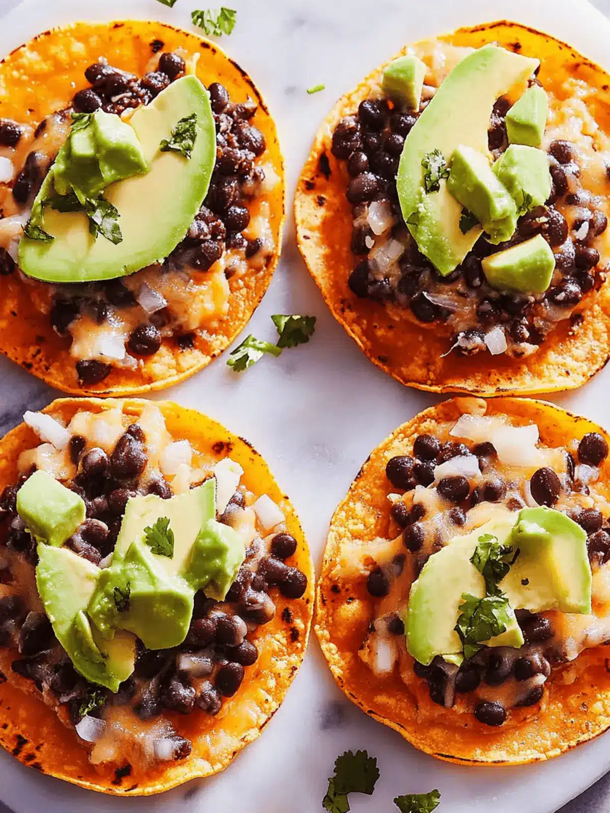 Black Bean Tostadas