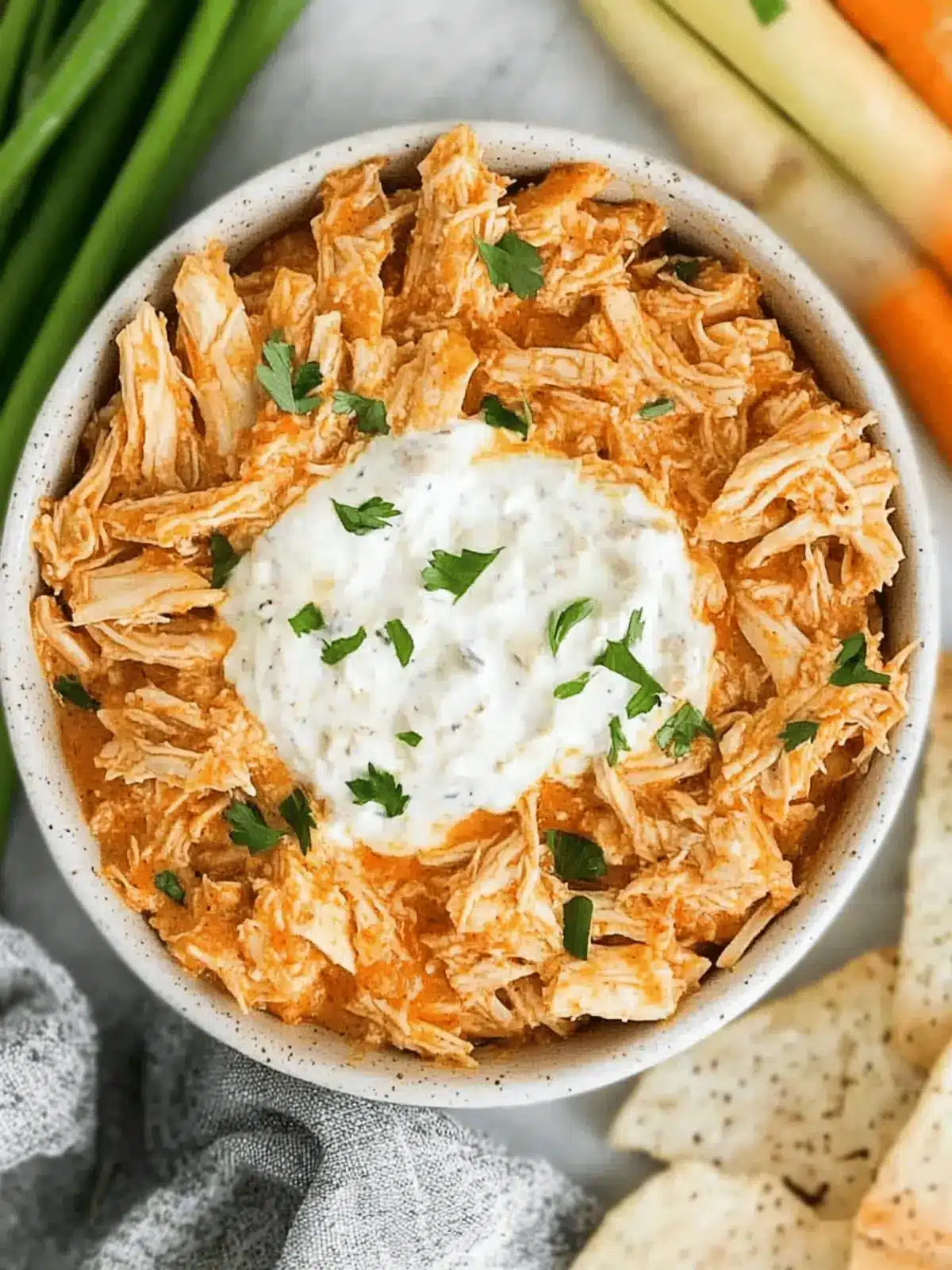 Dairy Free Buffalo Chicken Dip