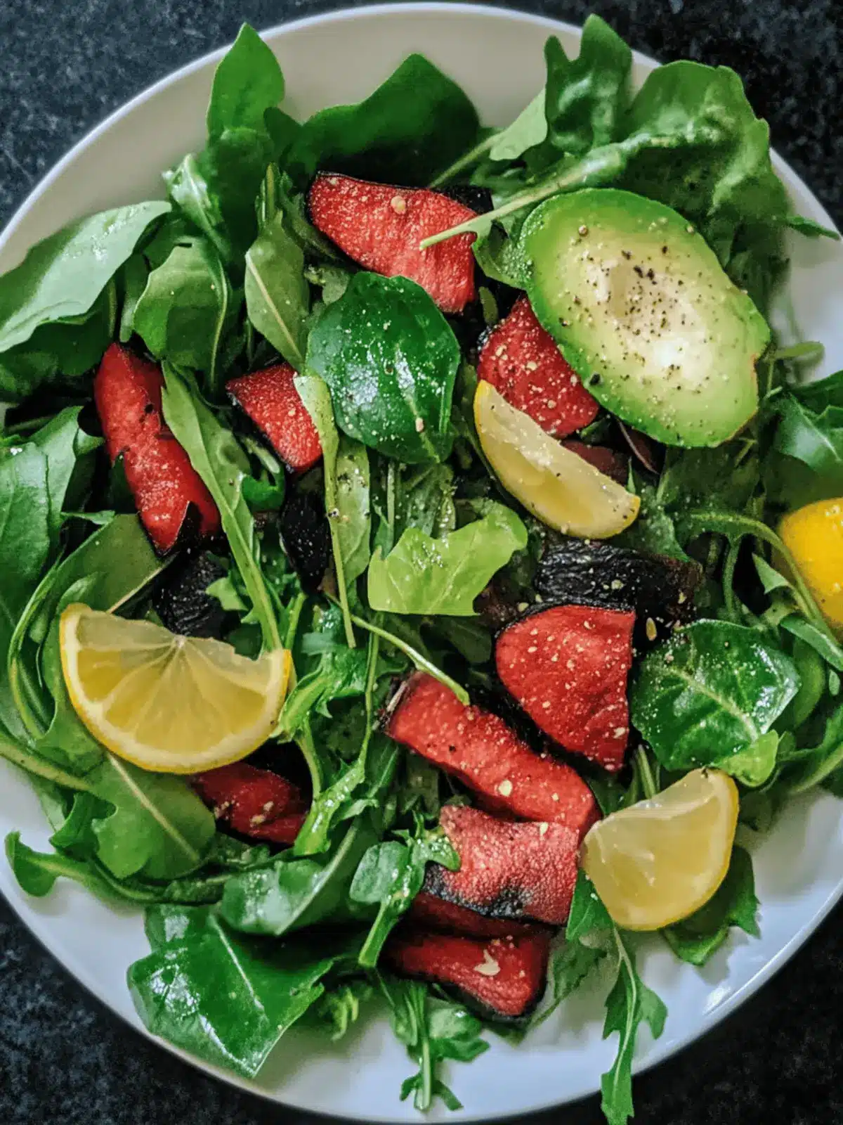 Native American wild greens salad