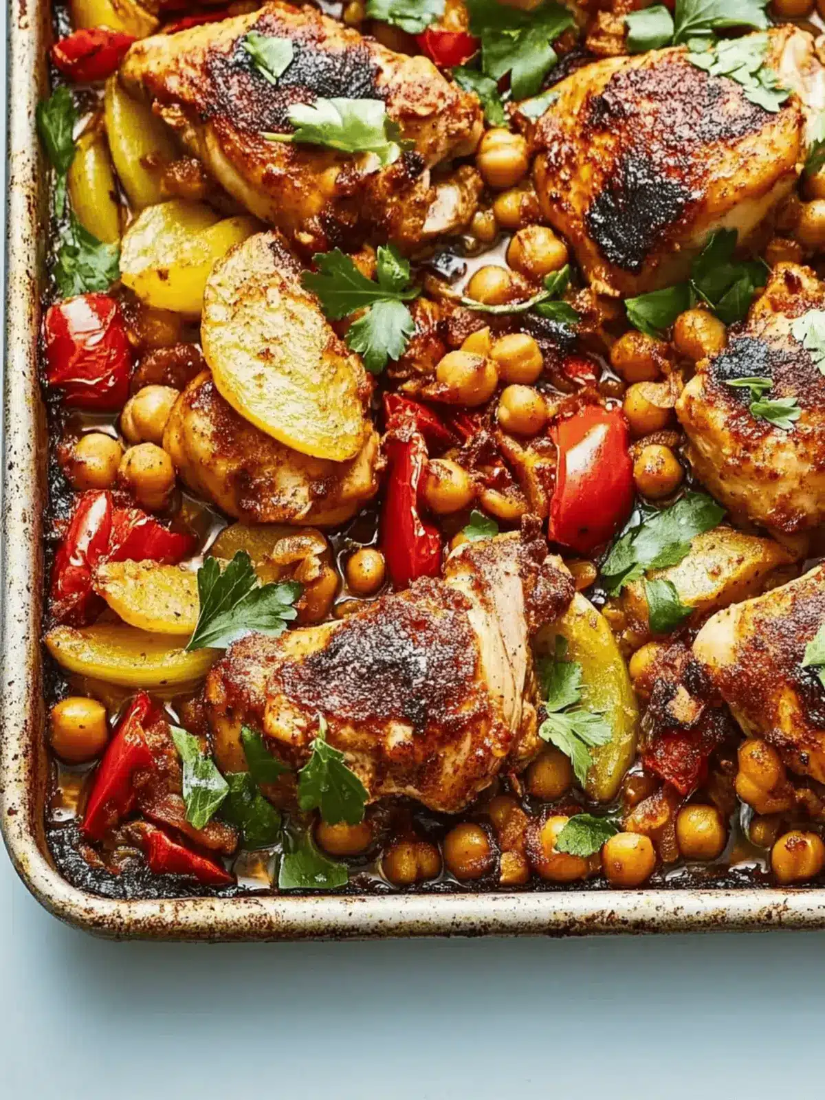 Chicken and Chickpea Tray Bake