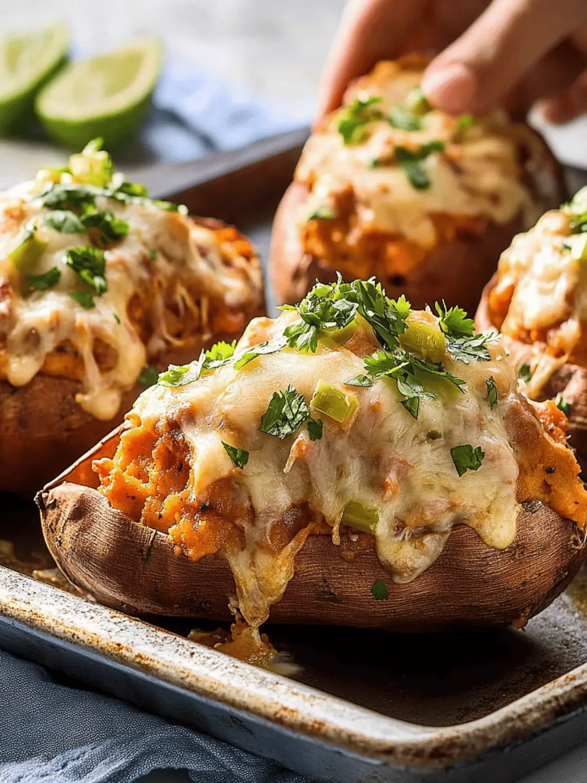 Enchilada Stuffed Sweet Potatoes