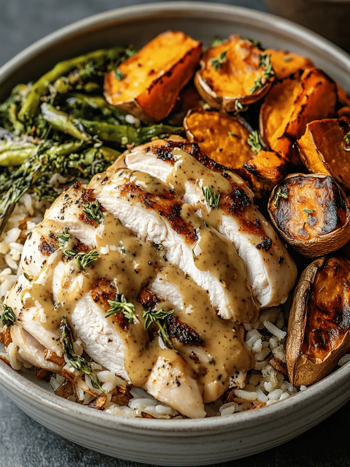 Maple Dijon Chicken & Roasted Sweet Potato Bowls You'll Love 4 Maple Dijon Chicken & Roasted Sweet Potato