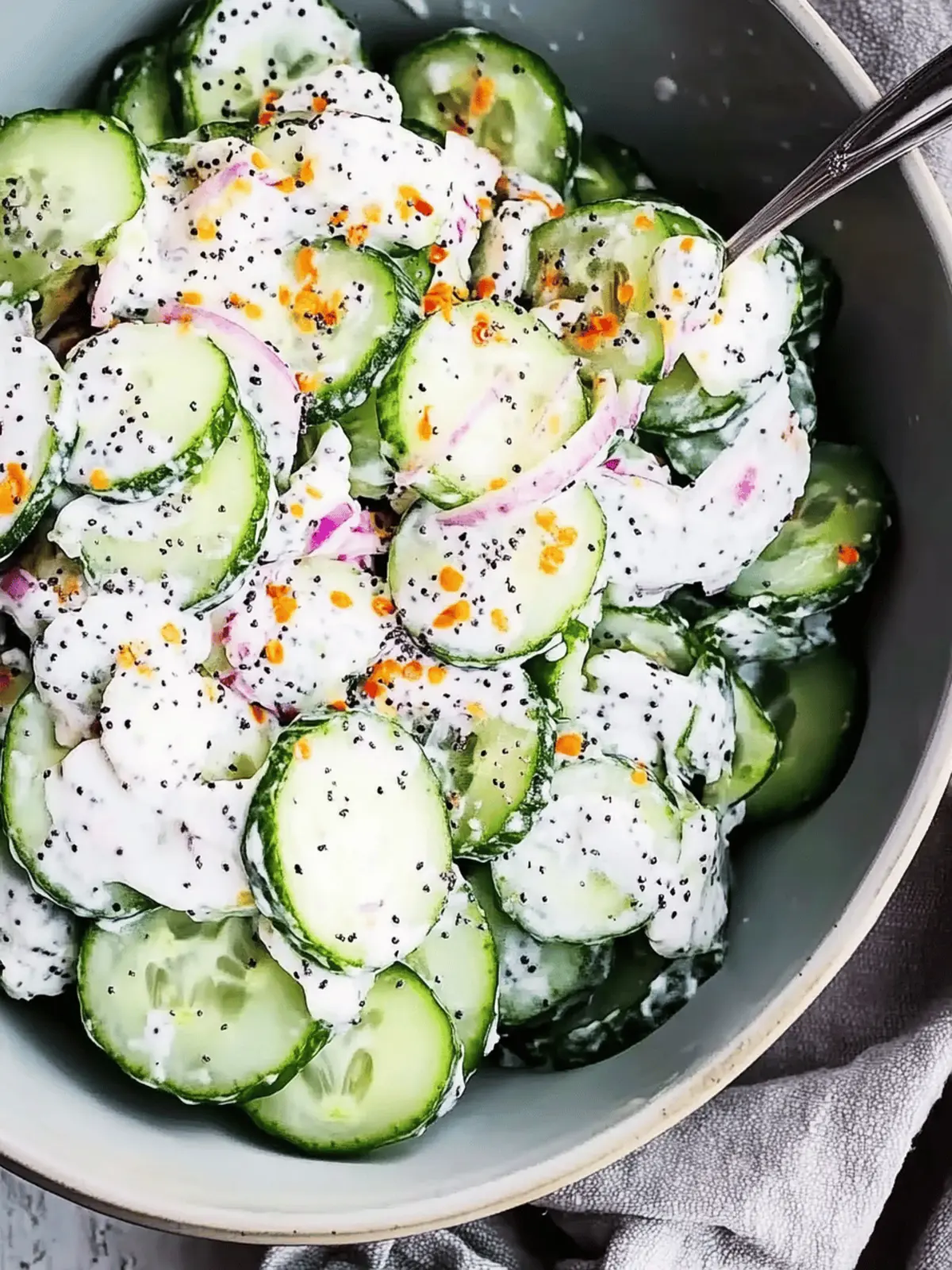 Cucumber Everything Bagel Salad