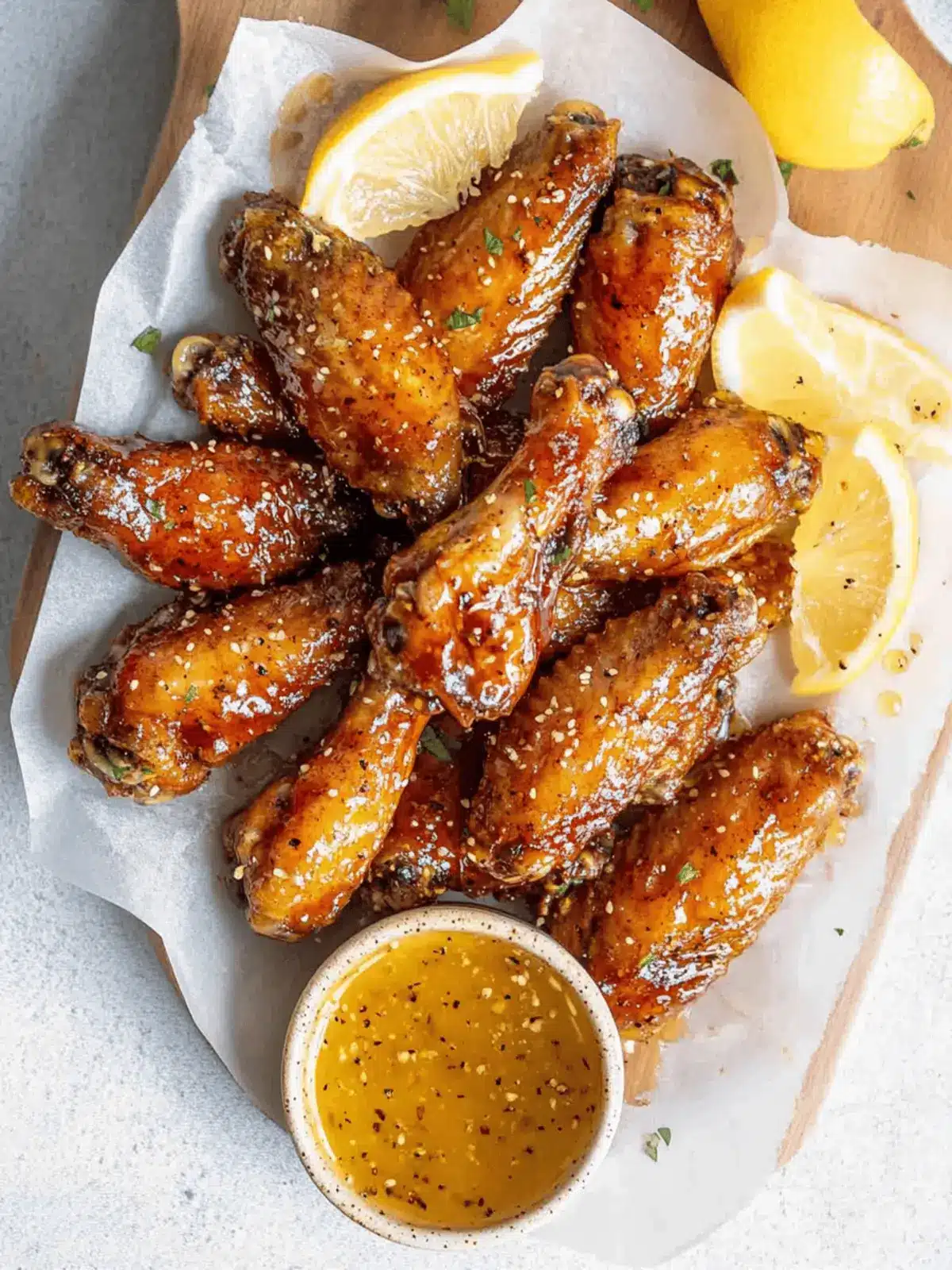 Honey Lemon Pepper Wings
