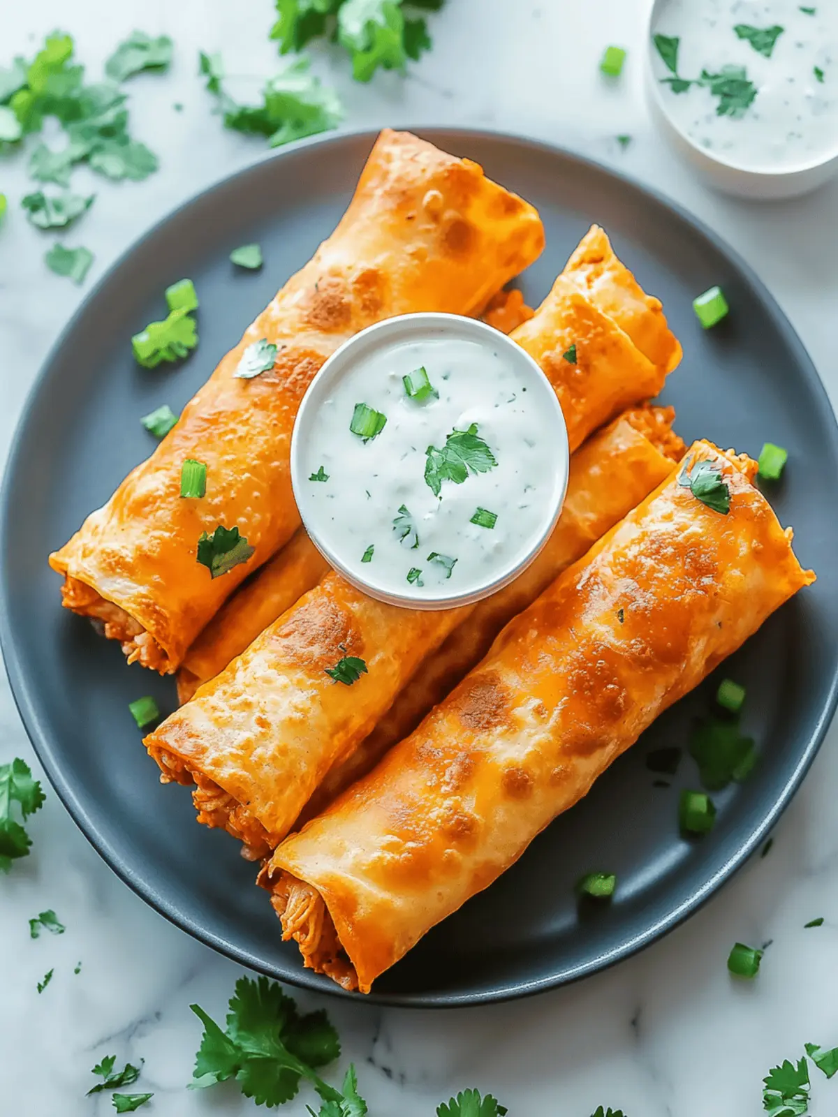 Buffalo Chicken Taquitos