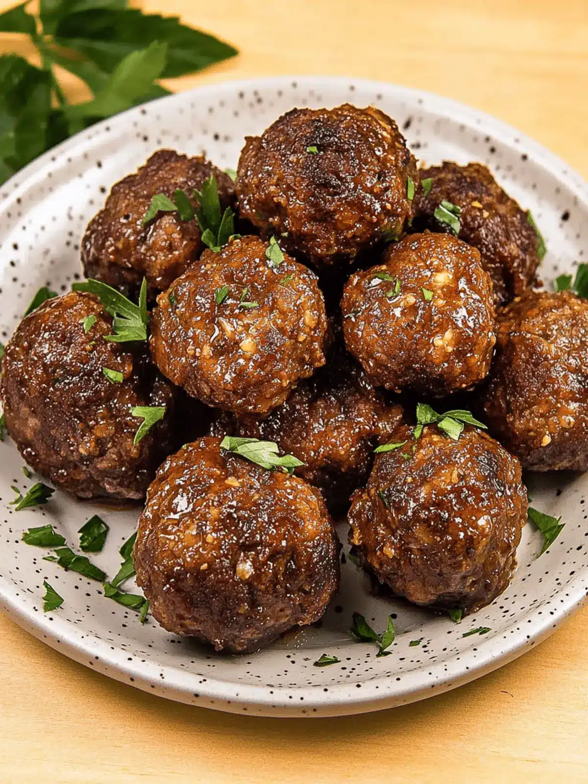 Bison Meatballs