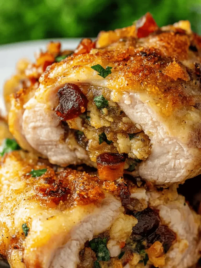 Baked Stuffed Pork Chops