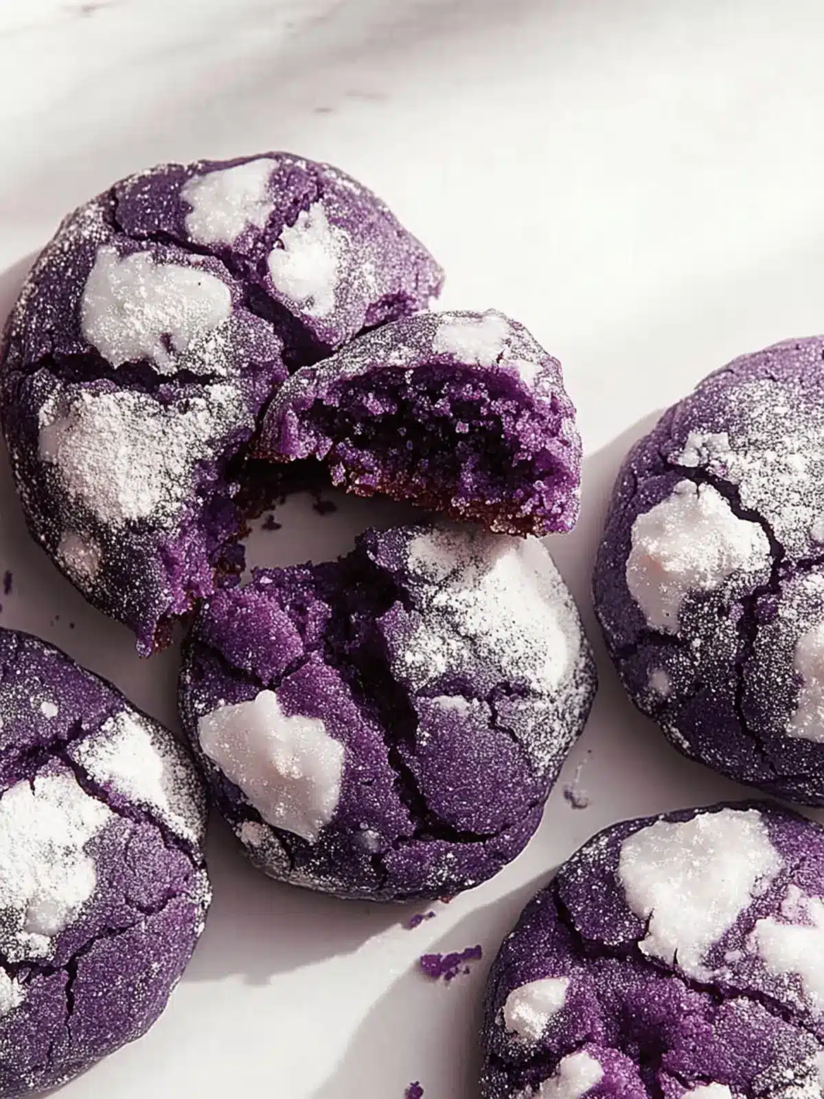 Ube Crinkle Cookies: Irresistibly Chewy and Vibrantly Sweet 4 Ube Crinkle Cookies