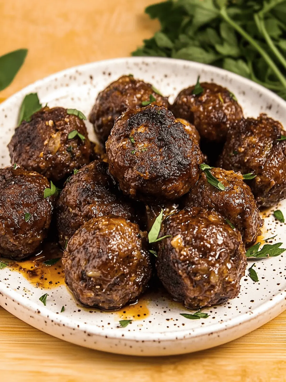 Bison Meatballs