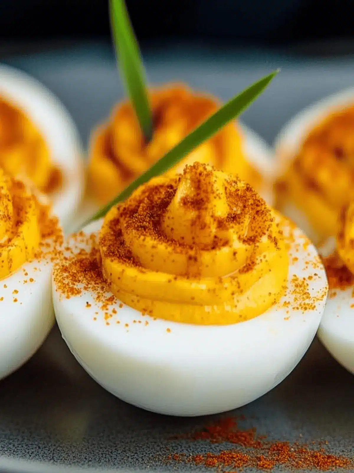 Pumpkin Deviled Eggs