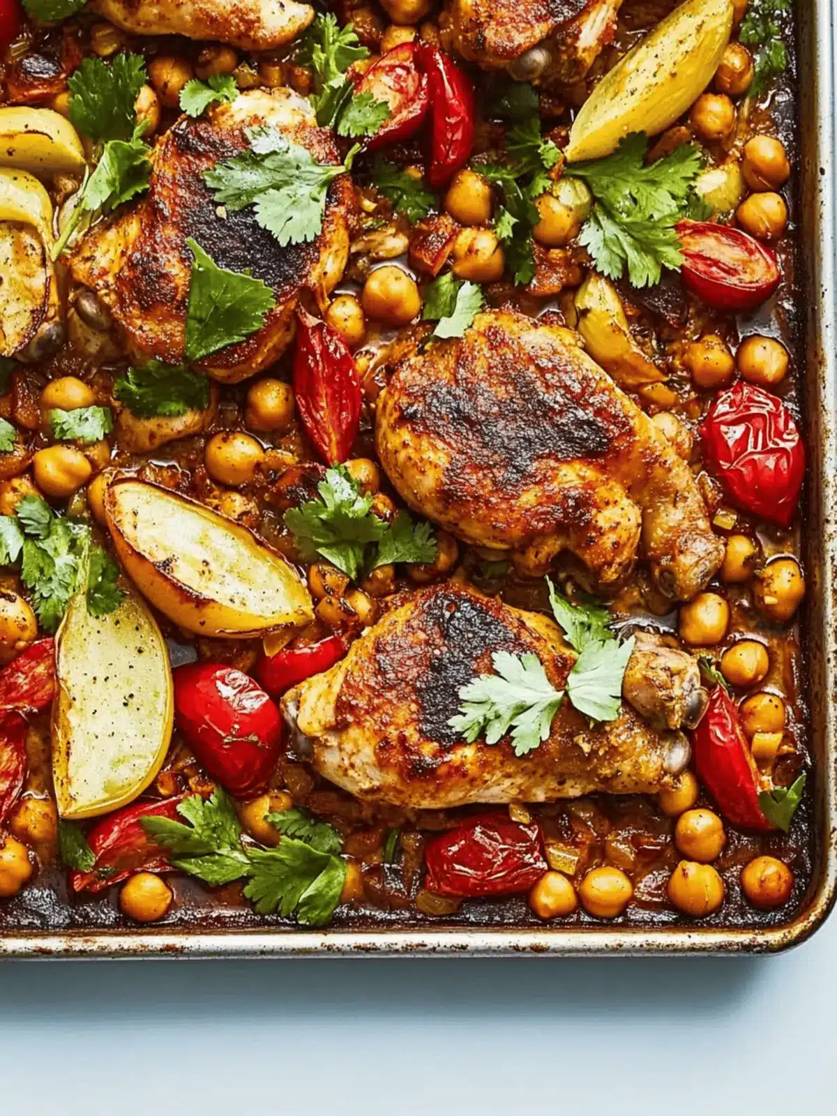 Chicken and Chickpea Tray Bake