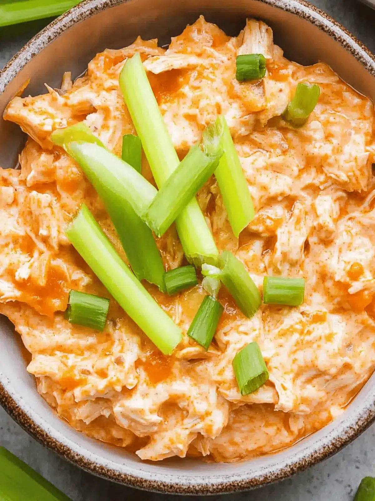 High Protein Buffalo Chicken Dip