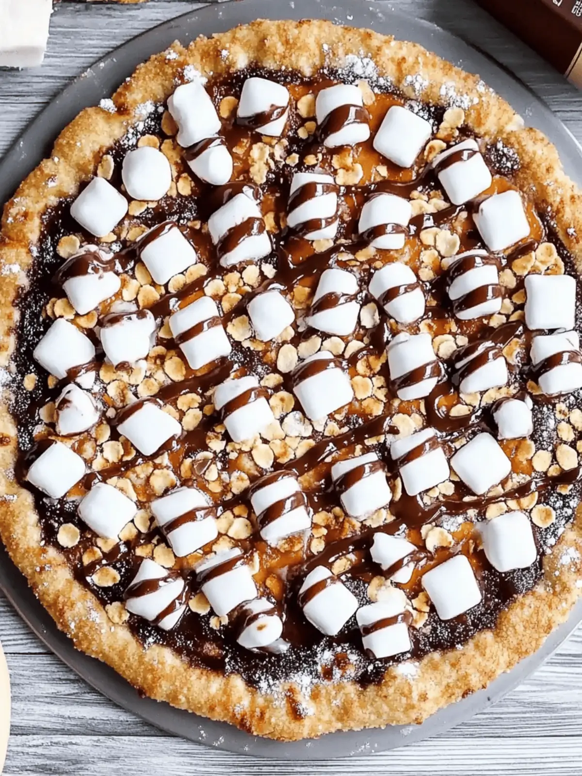 Sweet S’mores Pizza: Your Family's New Favorite Dessert Delight 5 Sweet S’mores Pizza