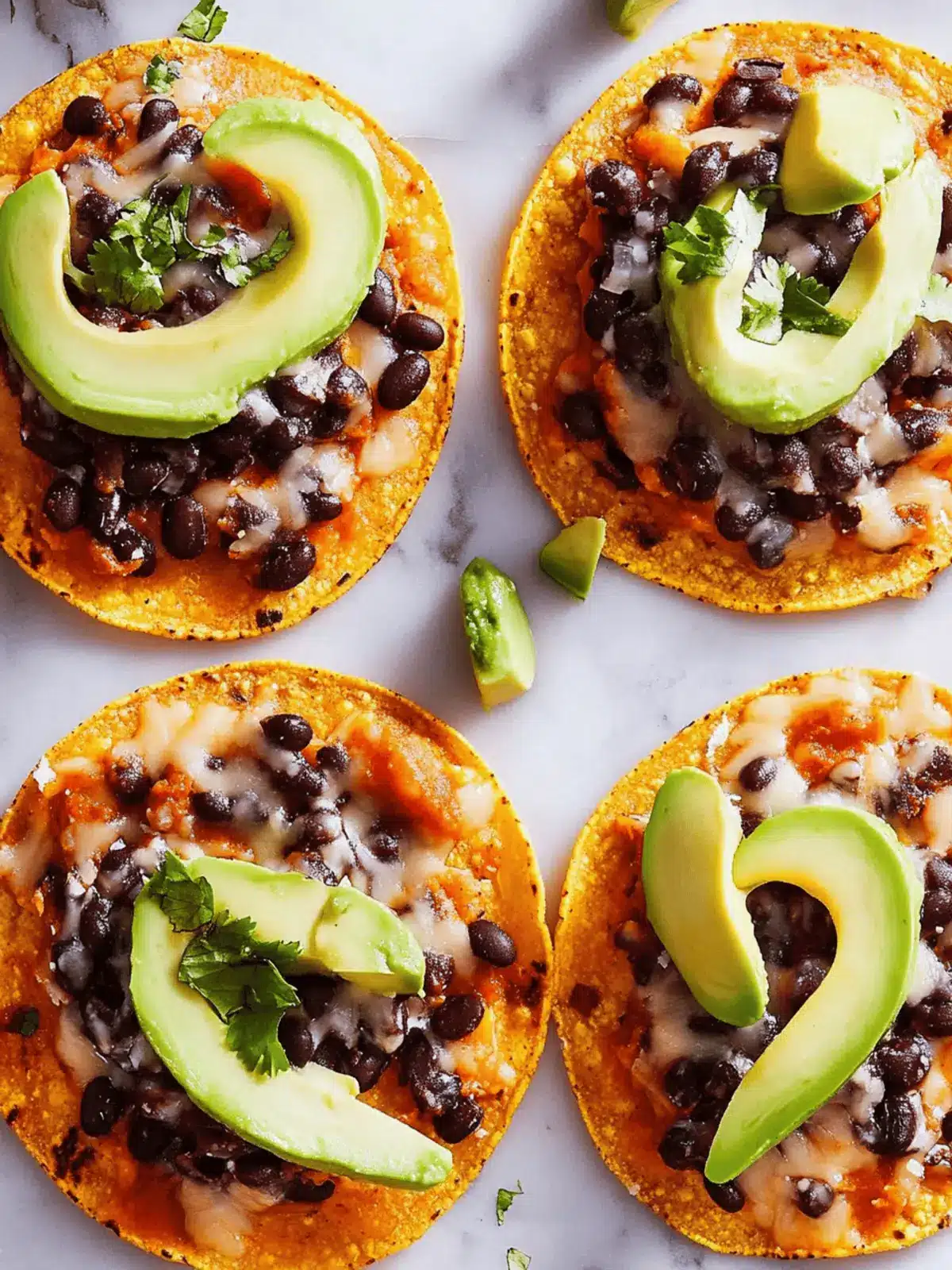 Black Bean Tostadas