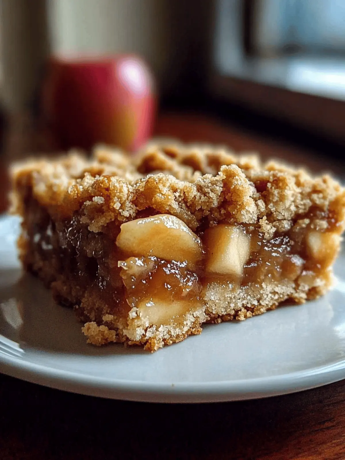Salted Caramel Apple Crumble Bars